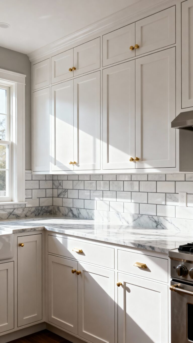 timeless white kitchen cabinet design