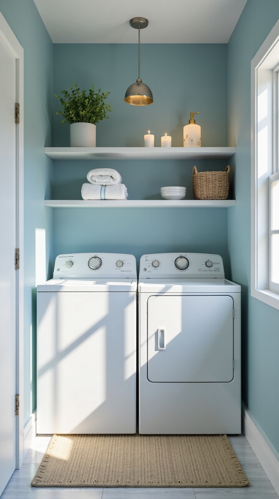 tranquil serene relaxing laundry sanctuary
