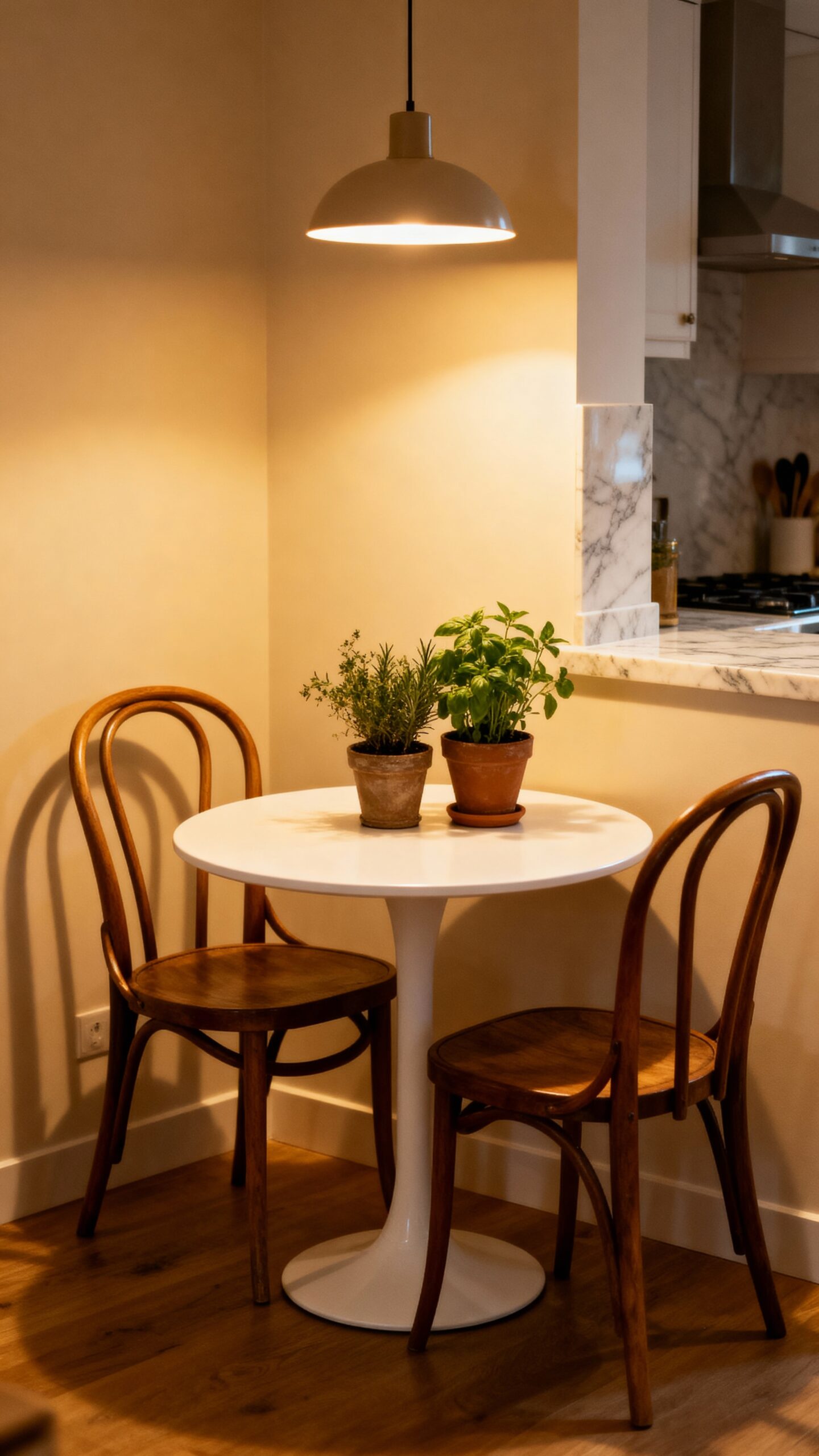 tucked away cozy bistro dining nook