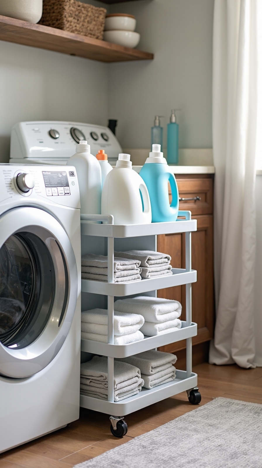 utilize slender vertical storage solutions