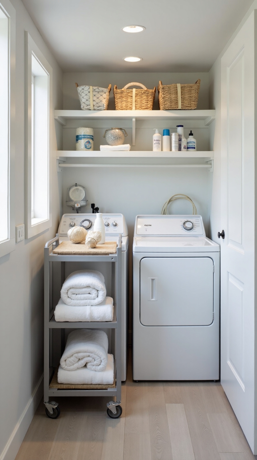 versatile mobile customizable laundry storage