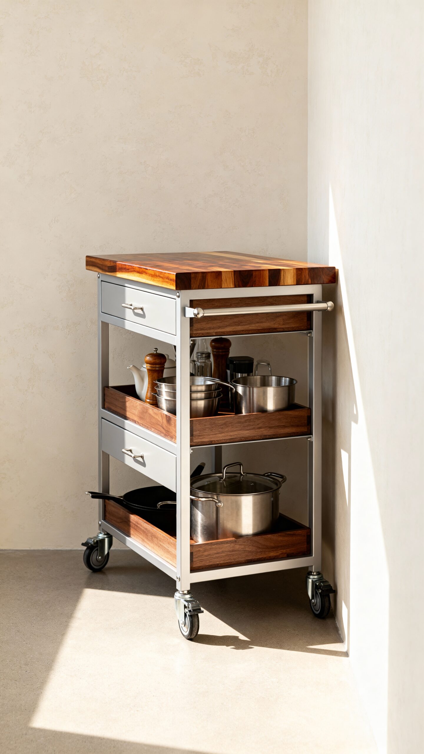 versatile mobile kitchen storage solution