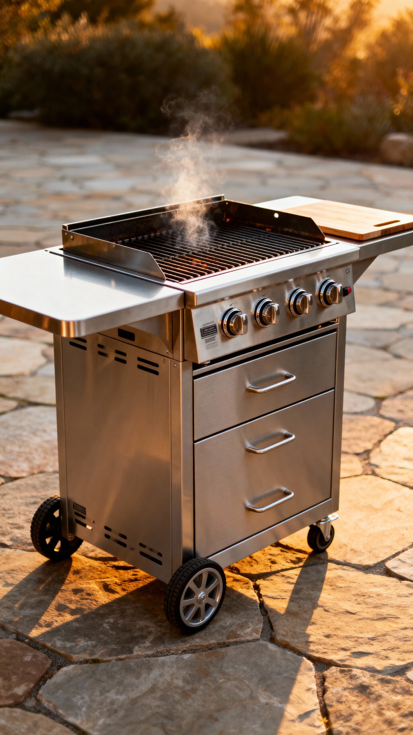versatile outdoor mobile cooking station