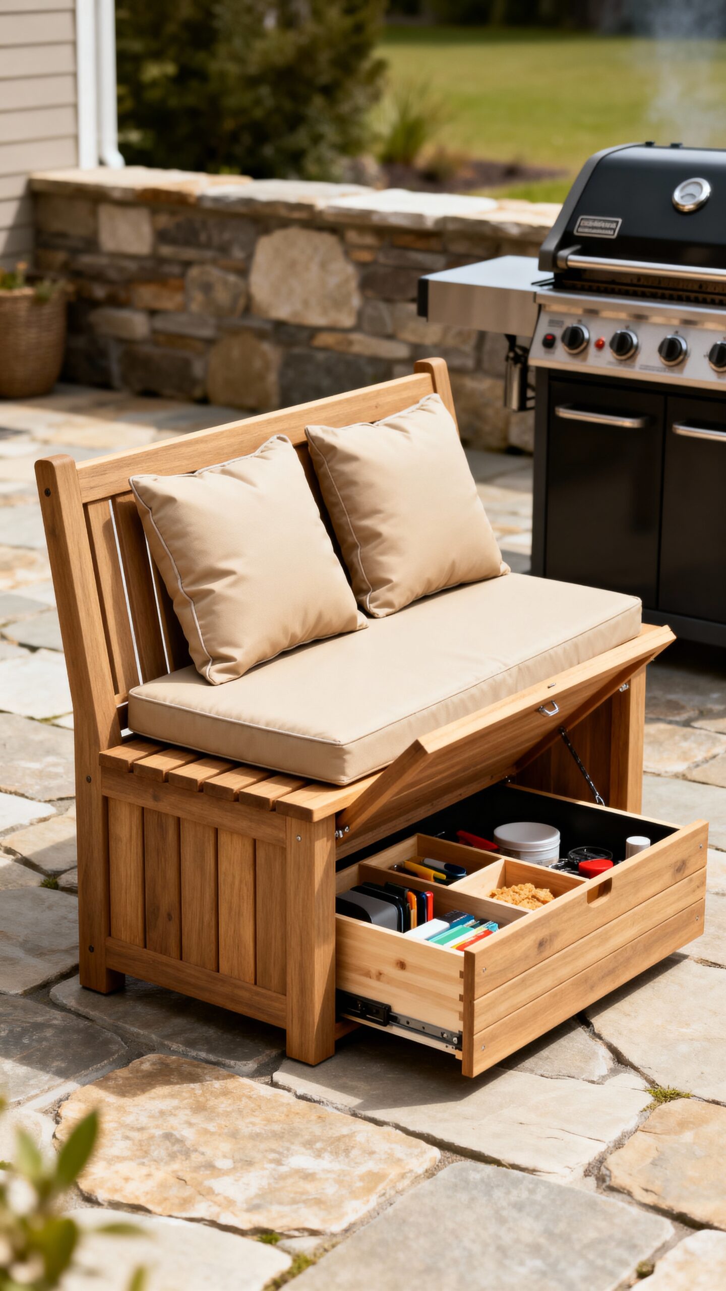 versatile outdoor storage seating solutions