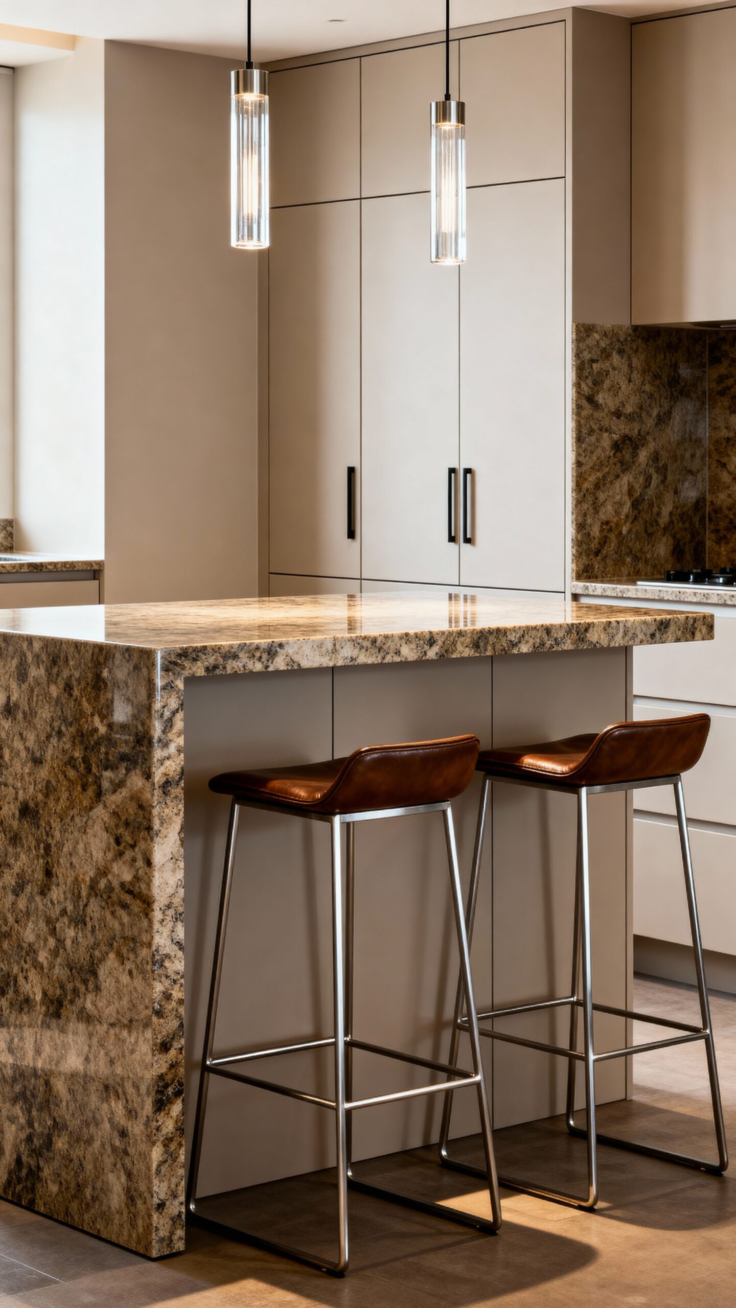 versatile peninsula extension with comfortable overhang