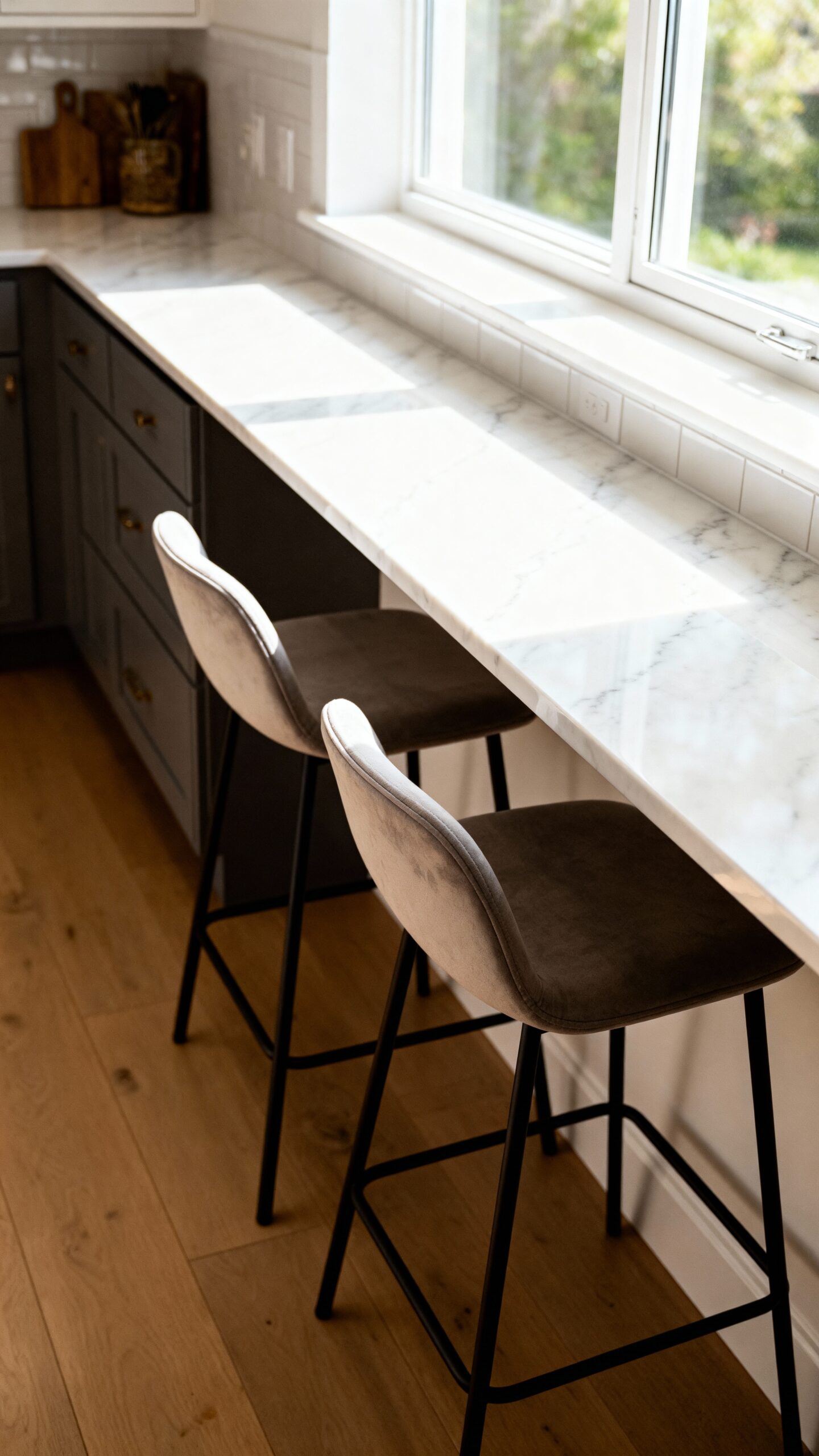 versatile window sill breakfast counter