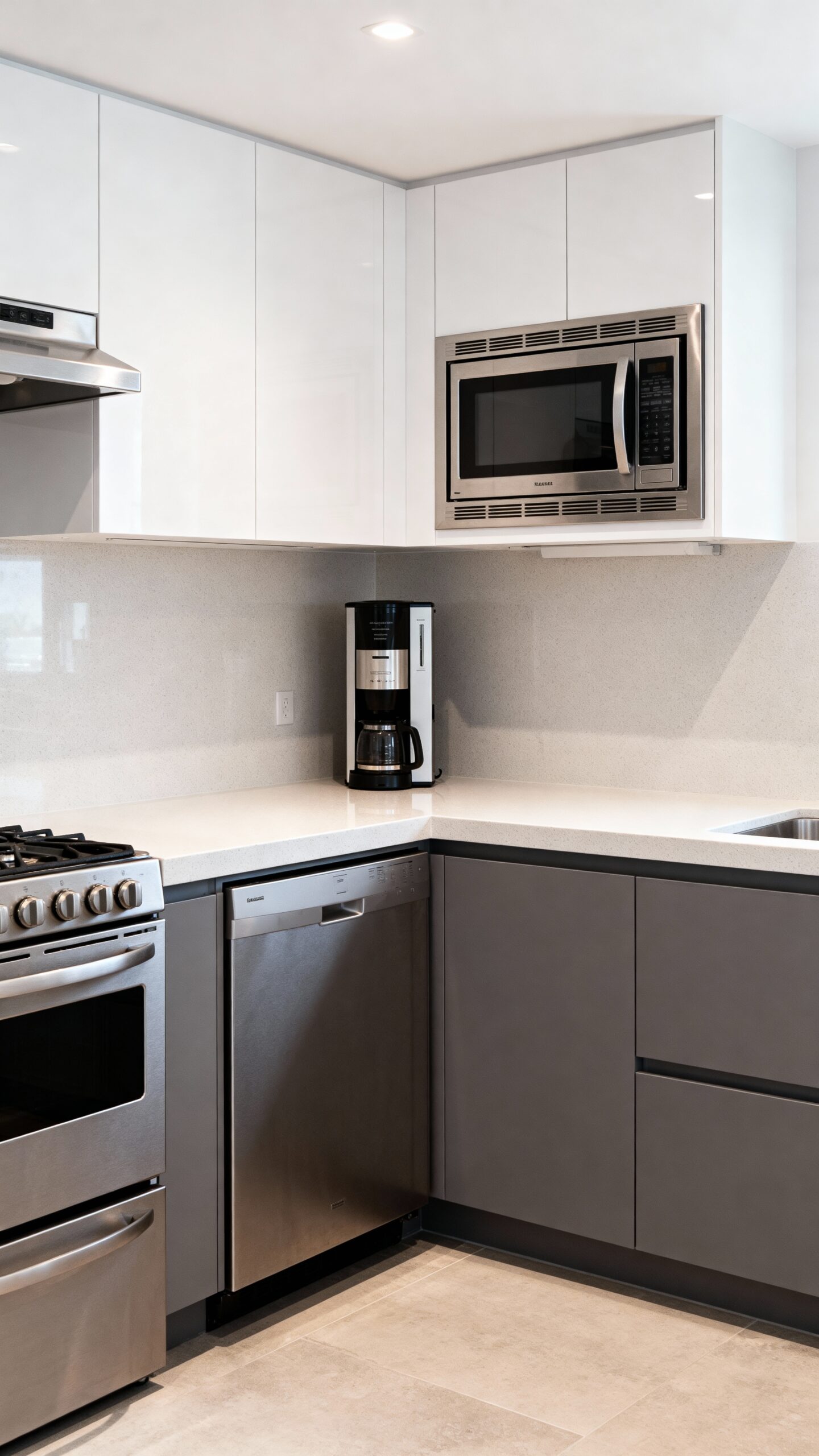 vertical appliance mounting space saving solution