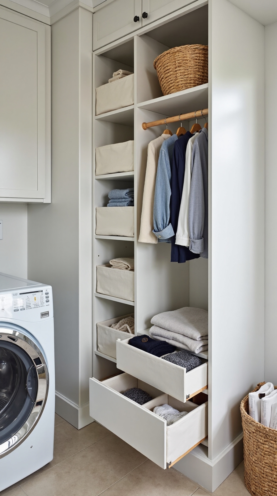 vertical efficient organized space saving