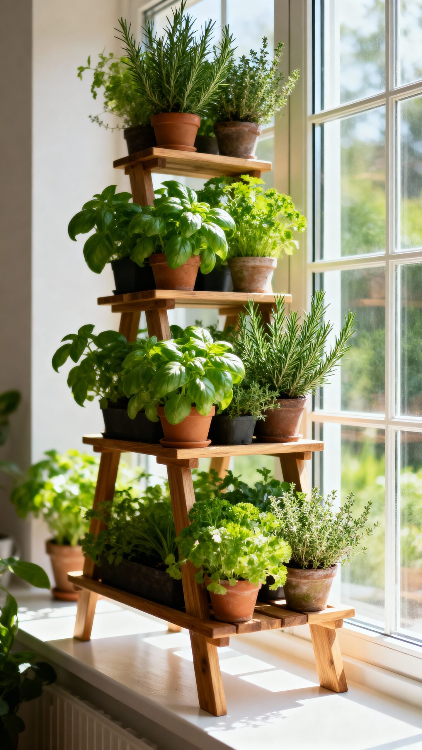vertical indoor culinary garden paradise