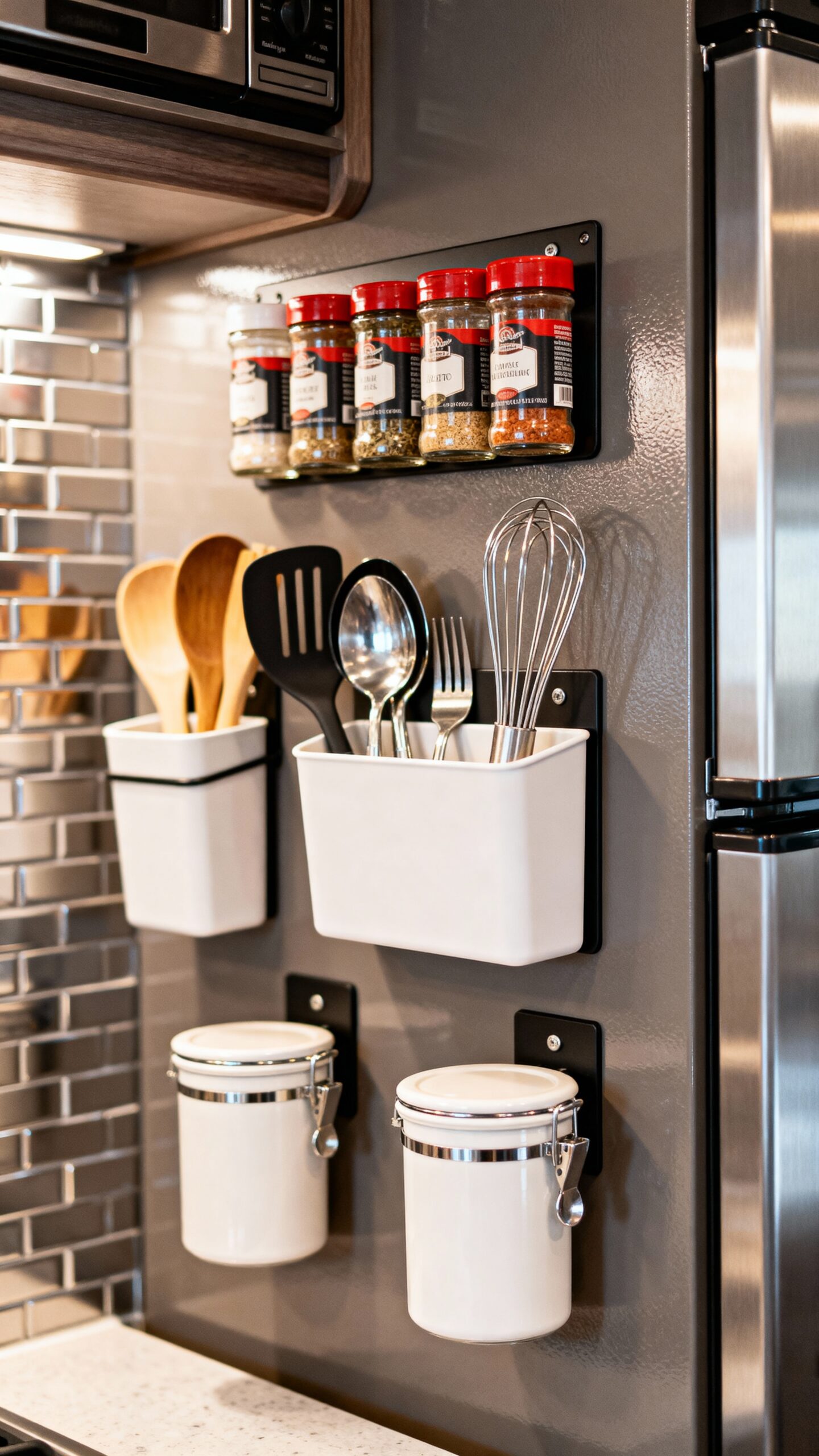 vertical magnetic storage maximizes organization