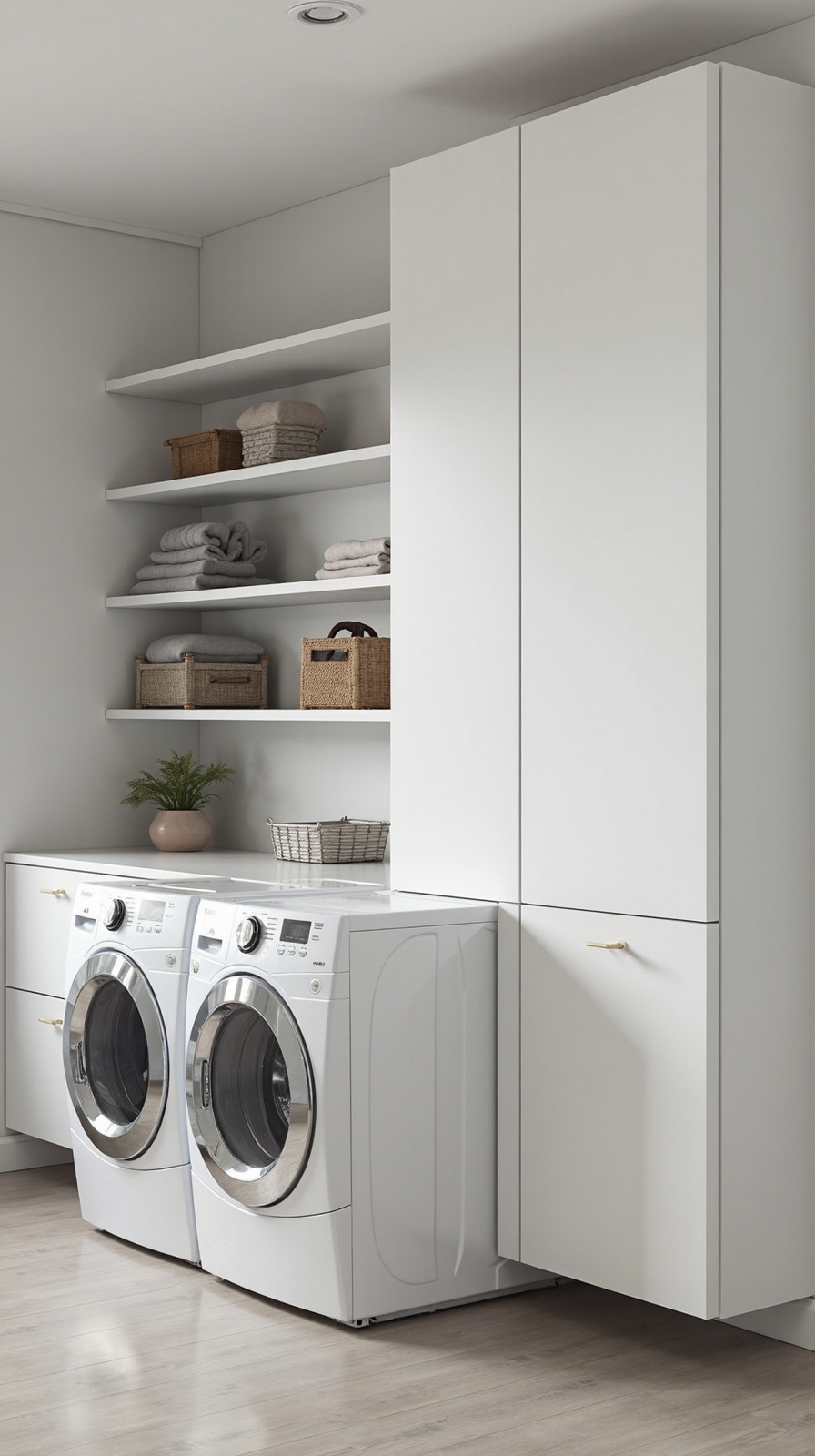 vertical organized adaptive enjoyable laundry space