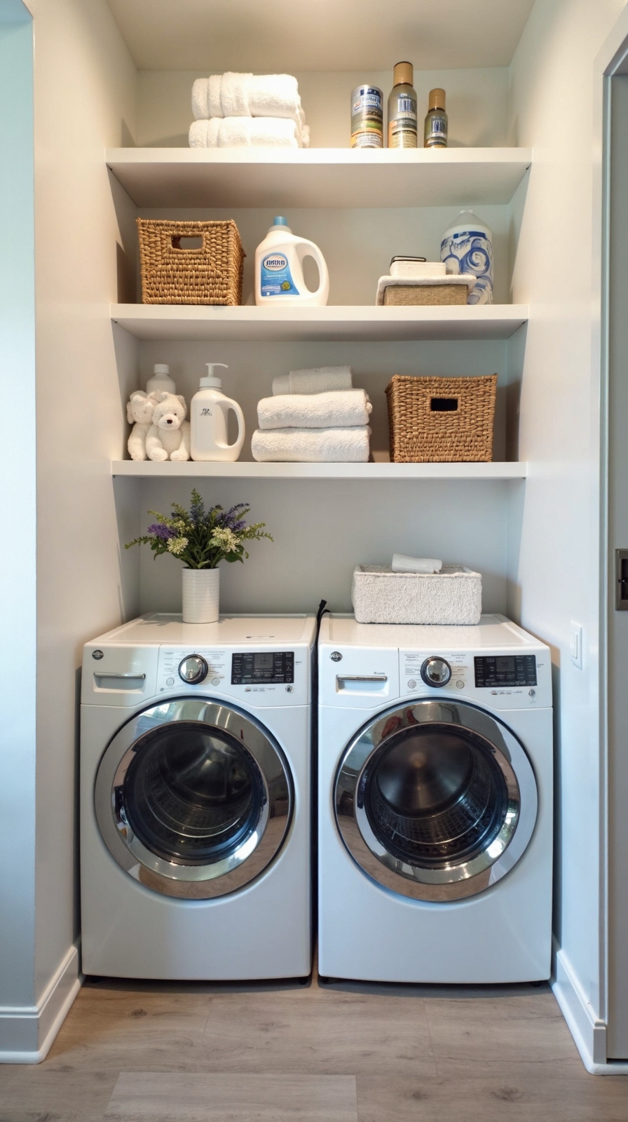 vertical storage above appliances