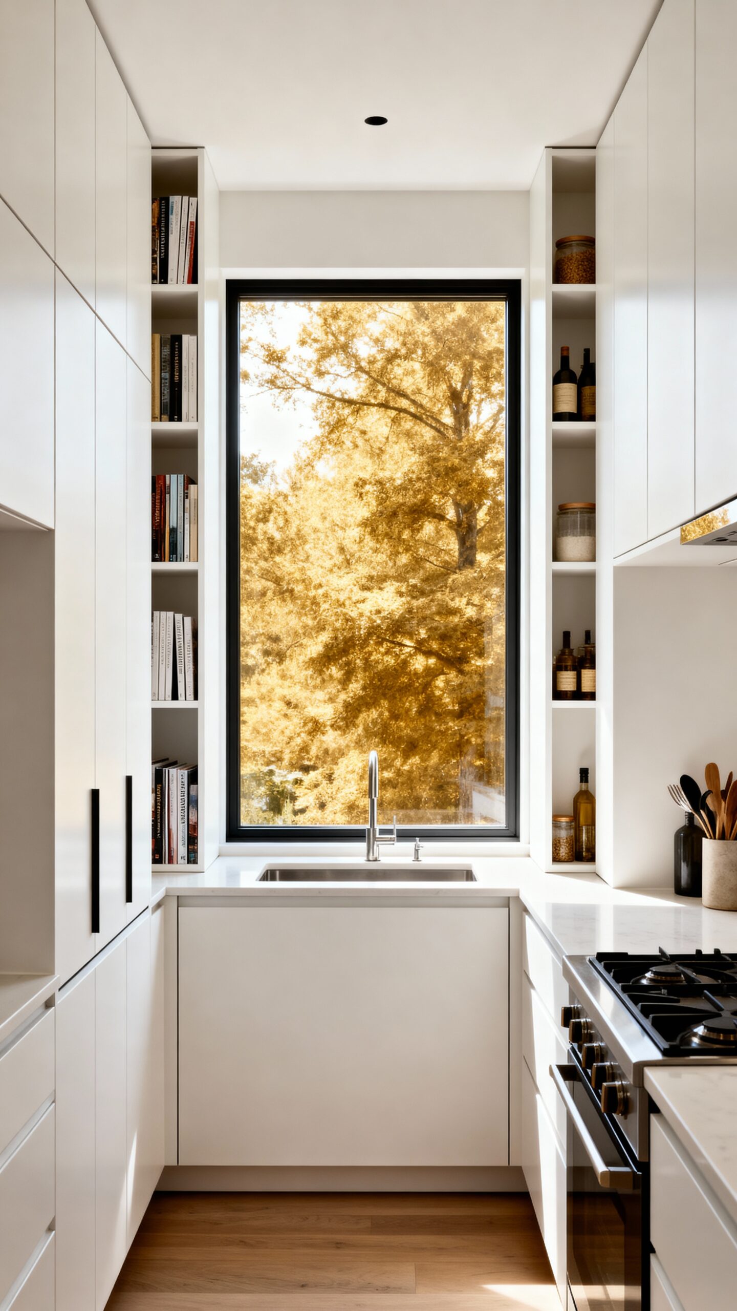 vertical storage for tight kitchens