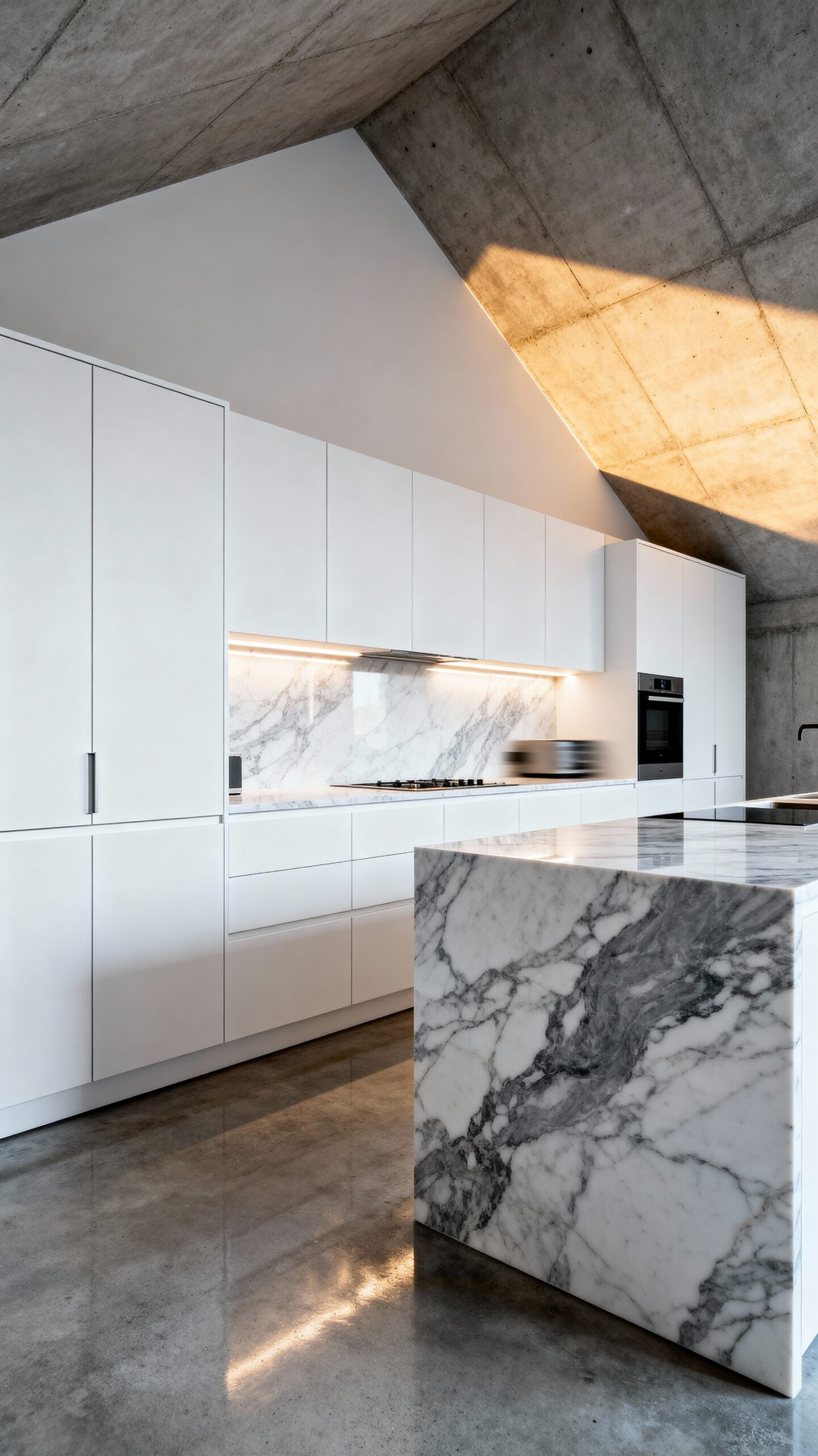 vertical storage maximizes kitchen capacity