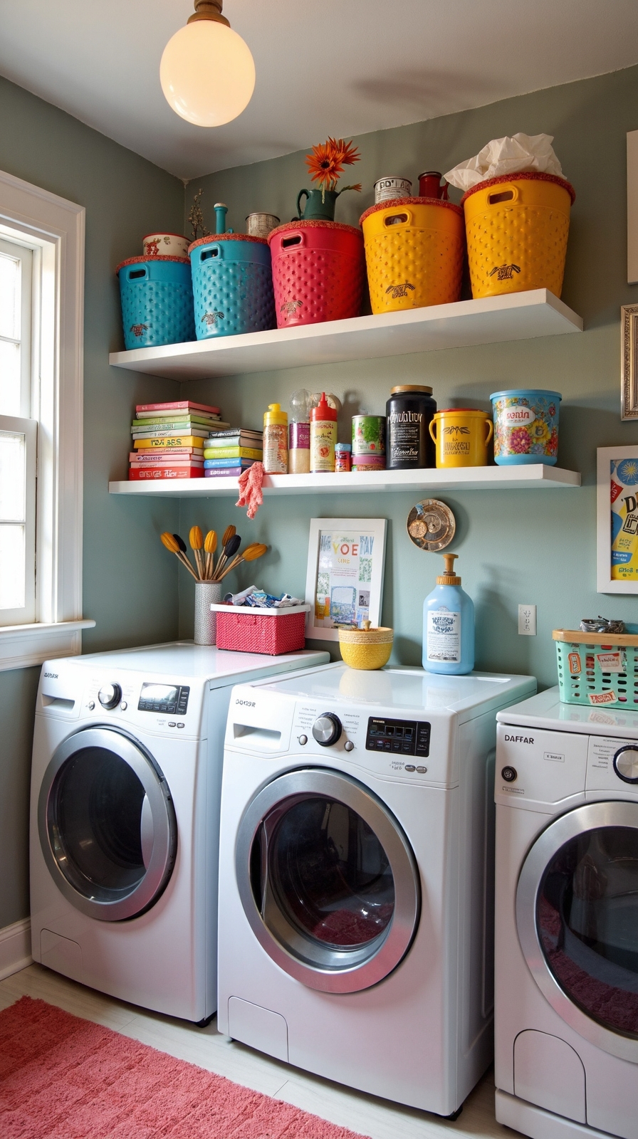 vibrant abundant multifunctional laundry organization
