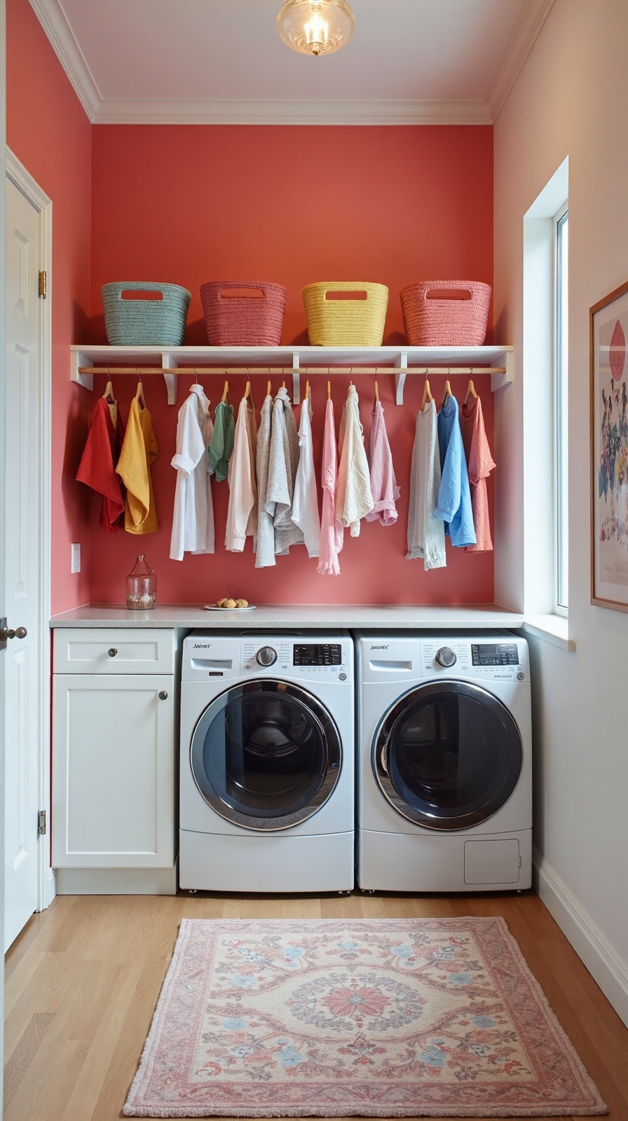 vibrant lively cheerful personalized accent wall