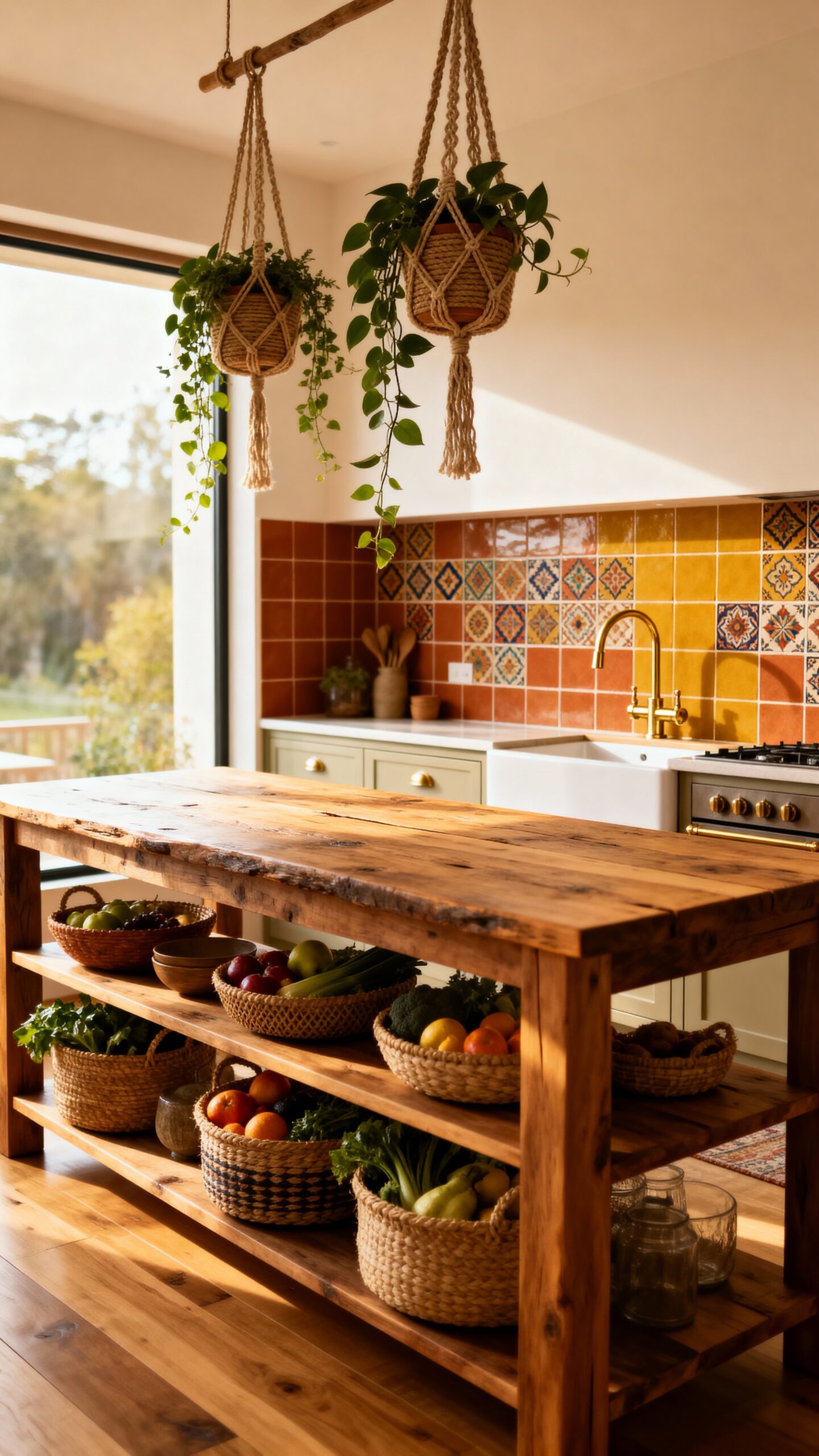 vibrant textured eclectic artistic bohemian kitchen