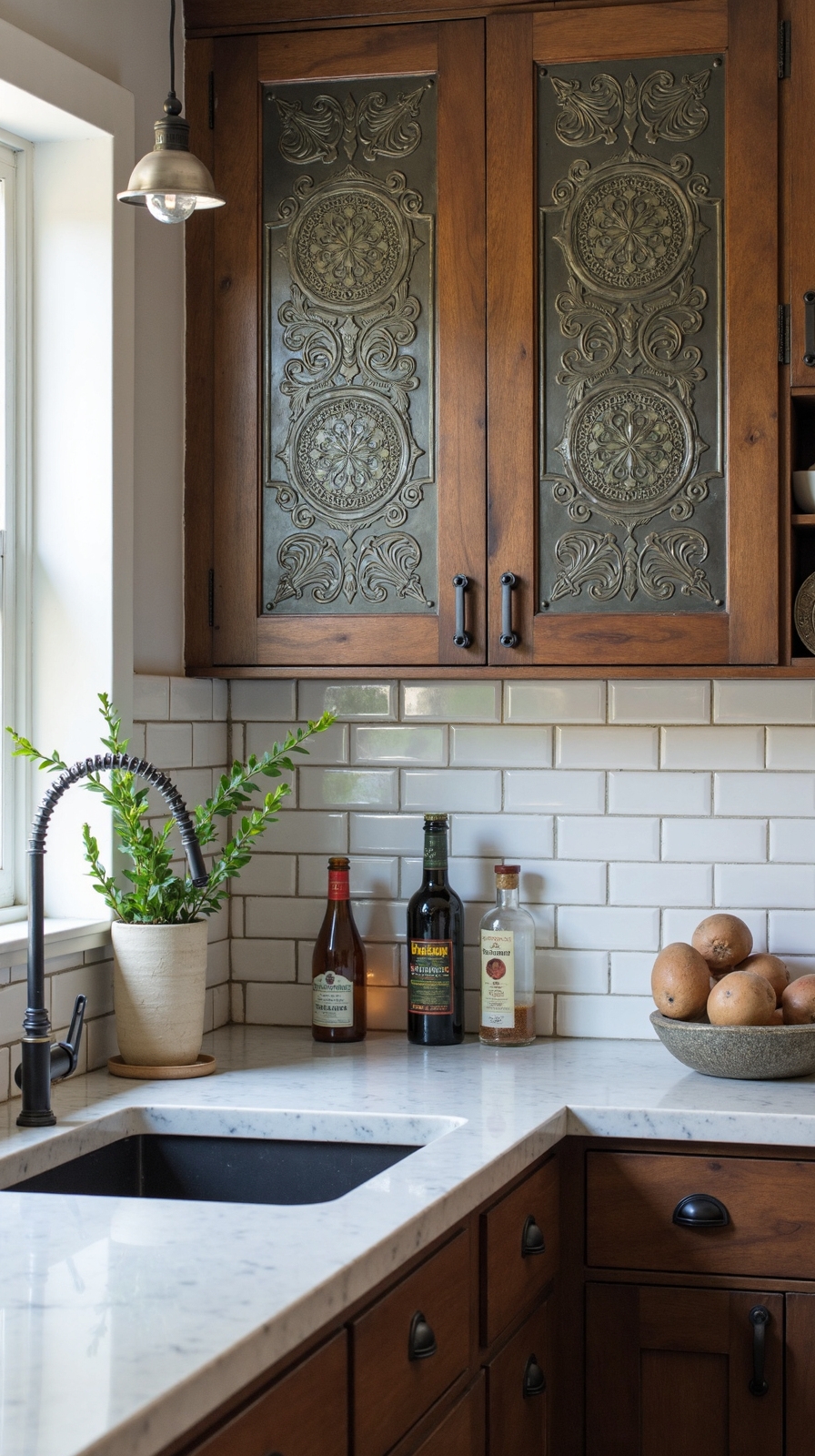 vintage charming period piece backsplash