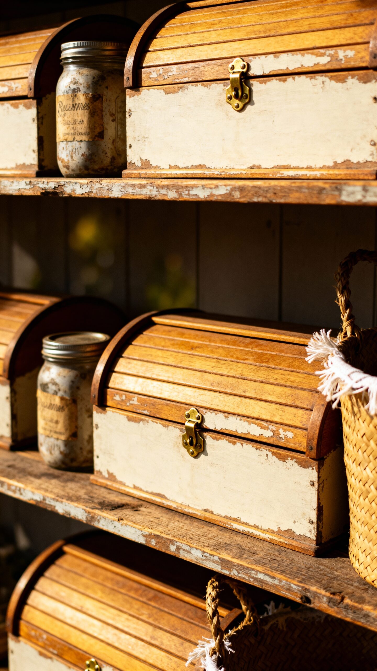 vintage farmhouse practical storage