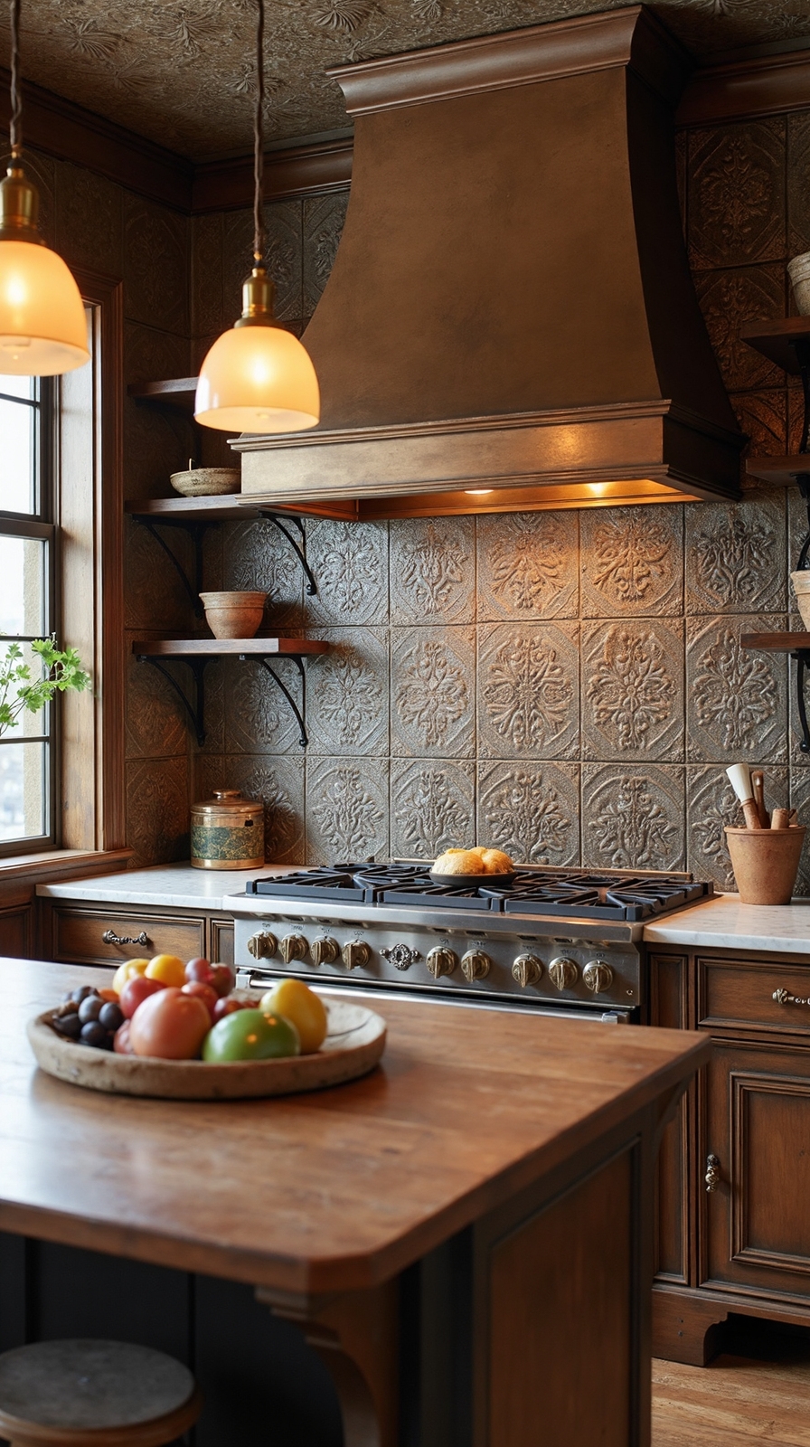 vintage industrial rustic kitchen charm