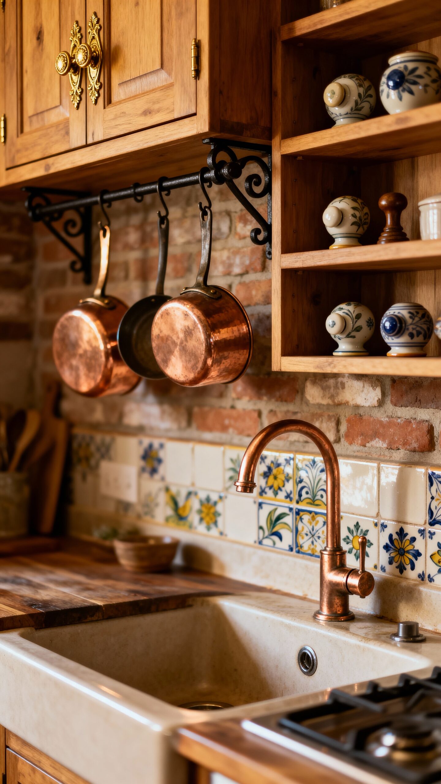 vintage inspired hardware creates cohesive character