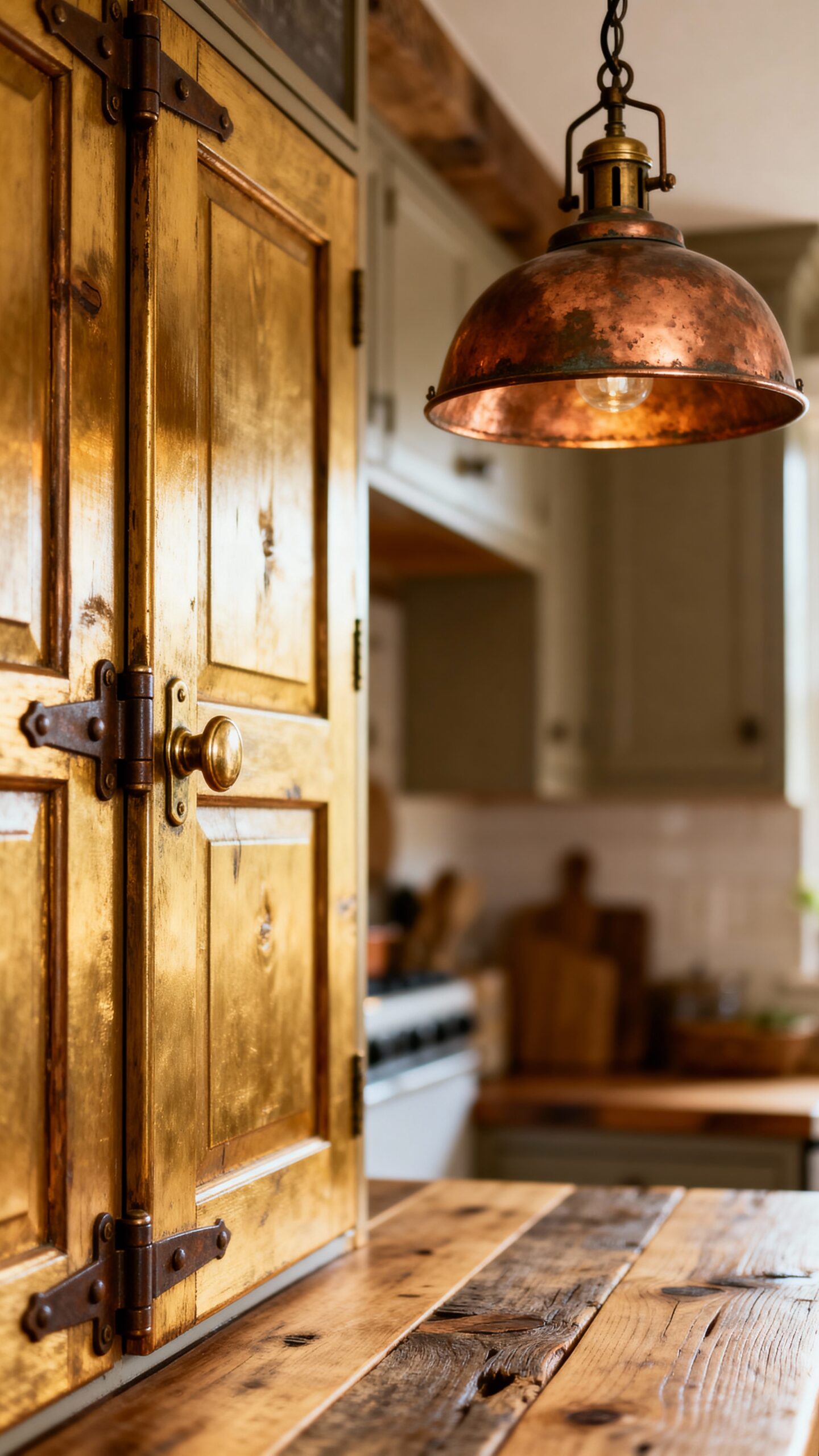 vintage inspired rustic kitchen hardware transformation