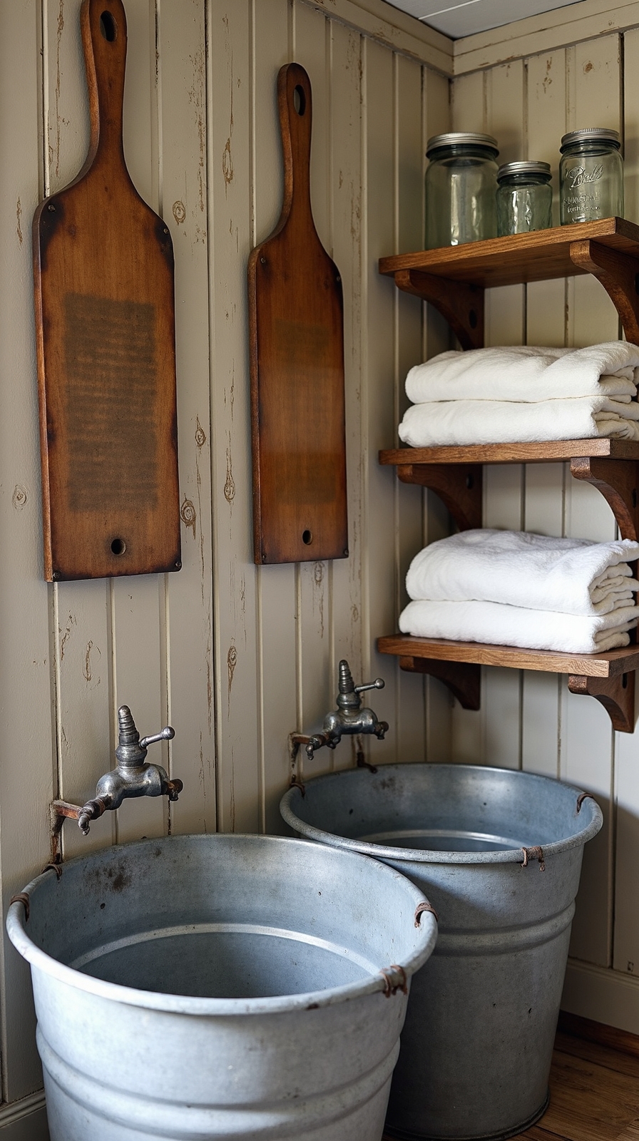 vintage laundry room wall decor