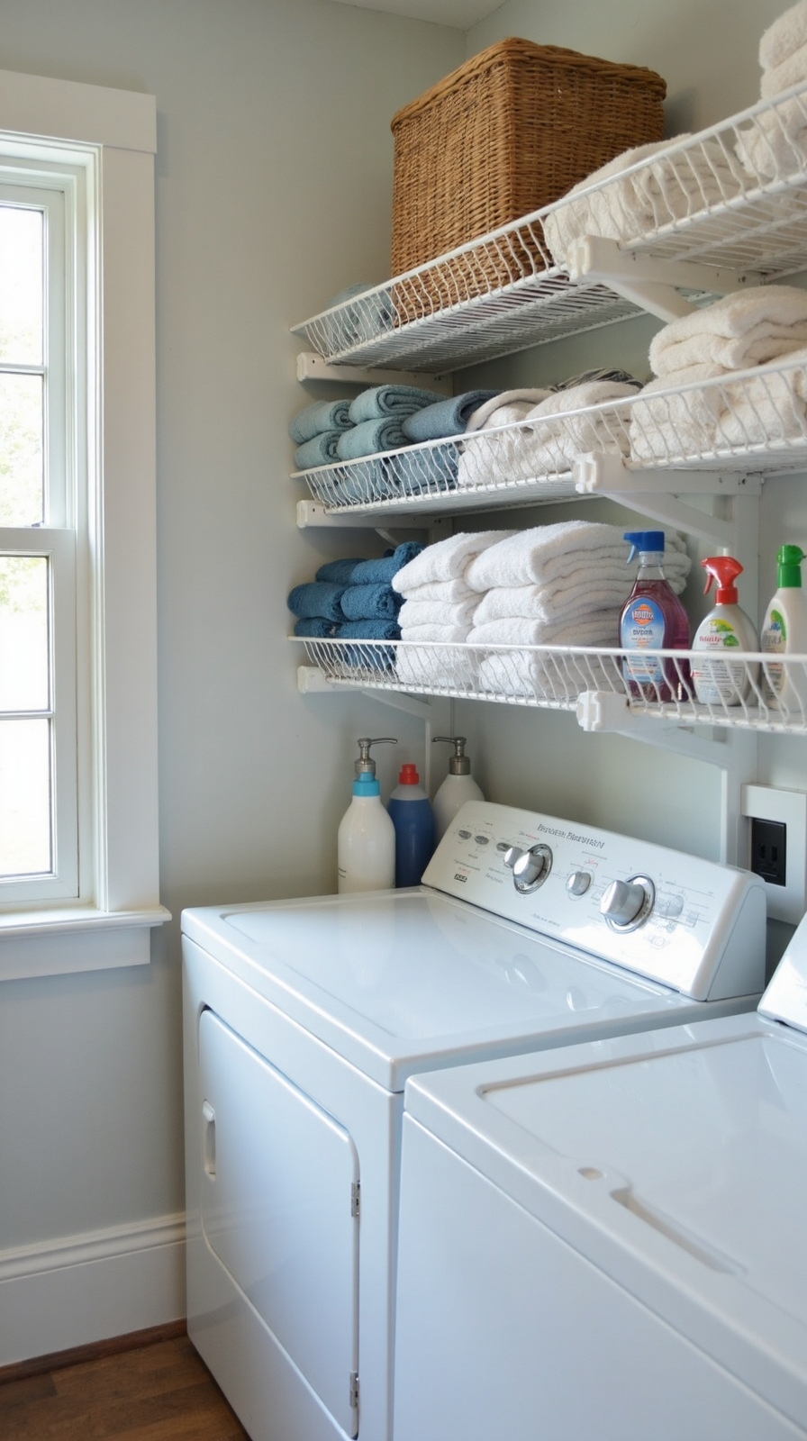 visible accessible affordable moisture resistant laundry storage