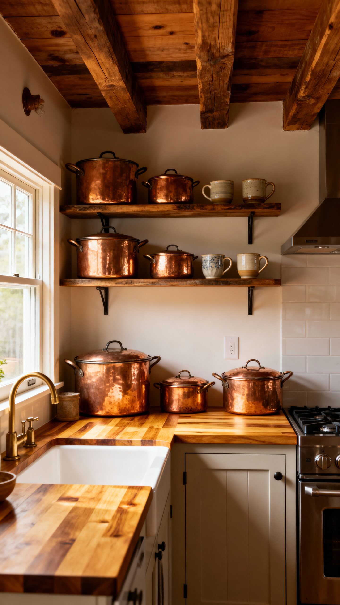 warm functional durable sophisticated butcher block