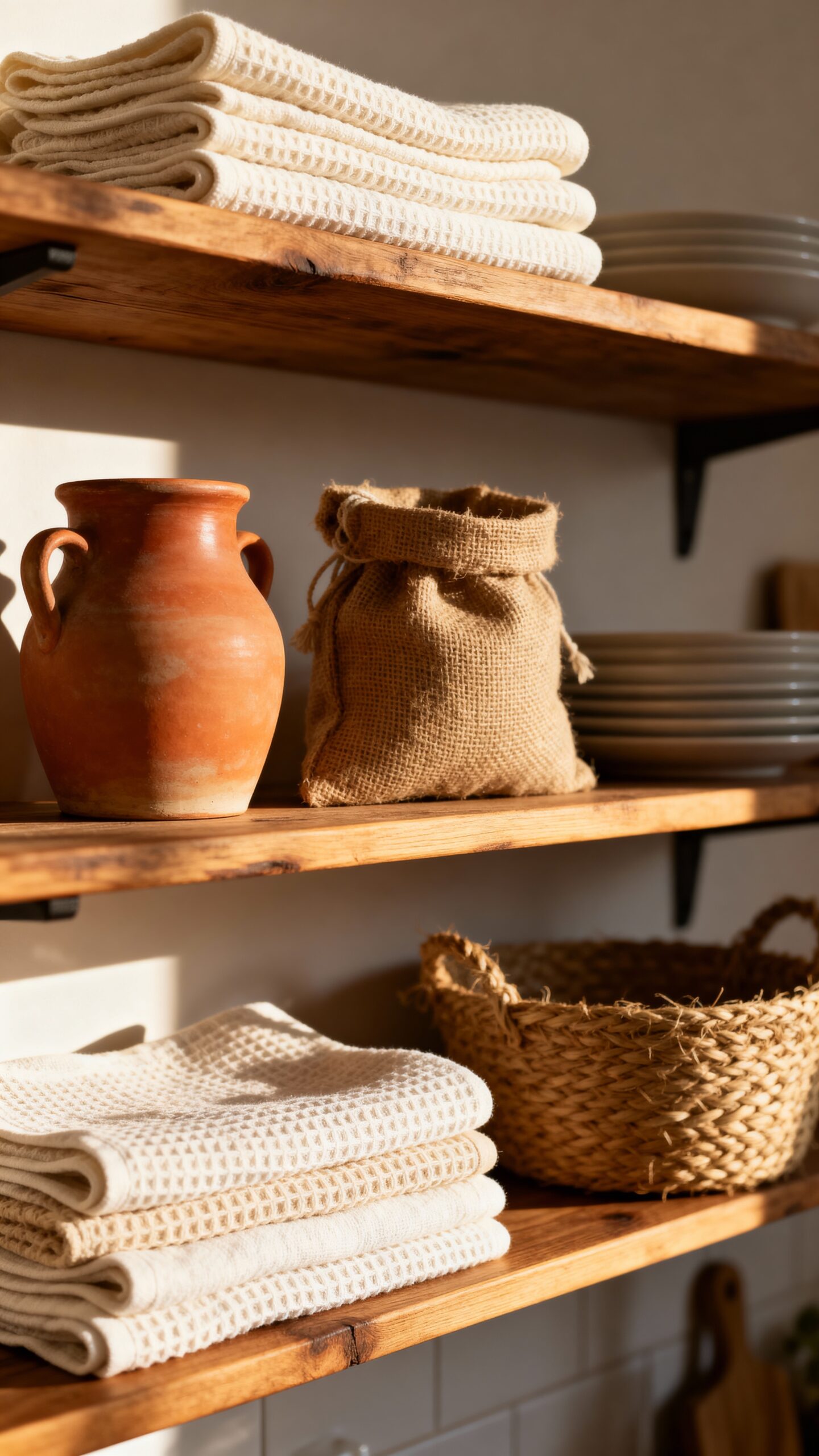 warm inviting farmhouse texture display