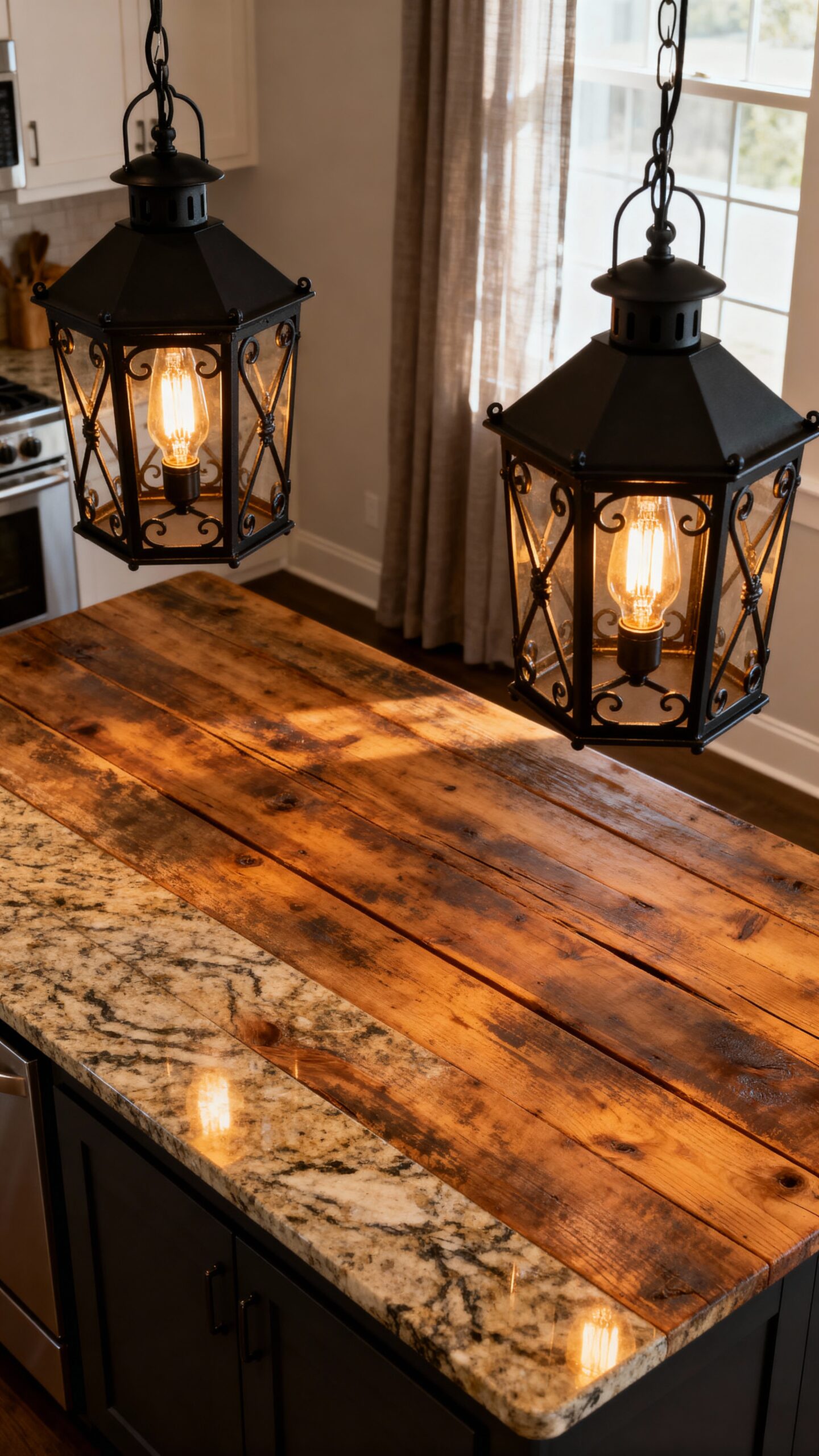 warm inviting kitchen sanctuary lighting