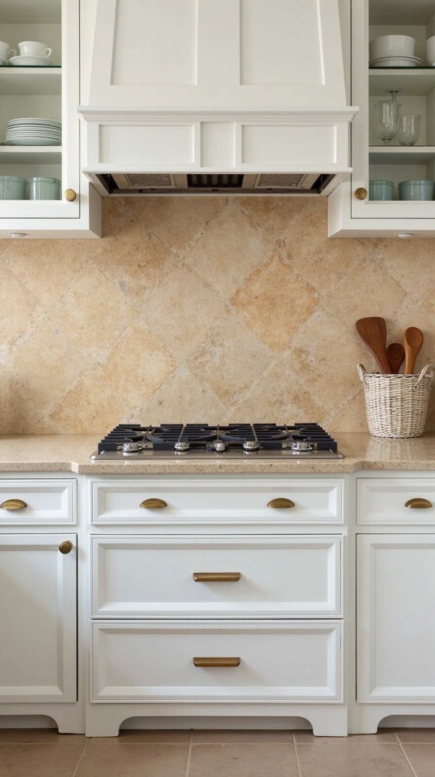 warm natural elegant coastal kitchen design