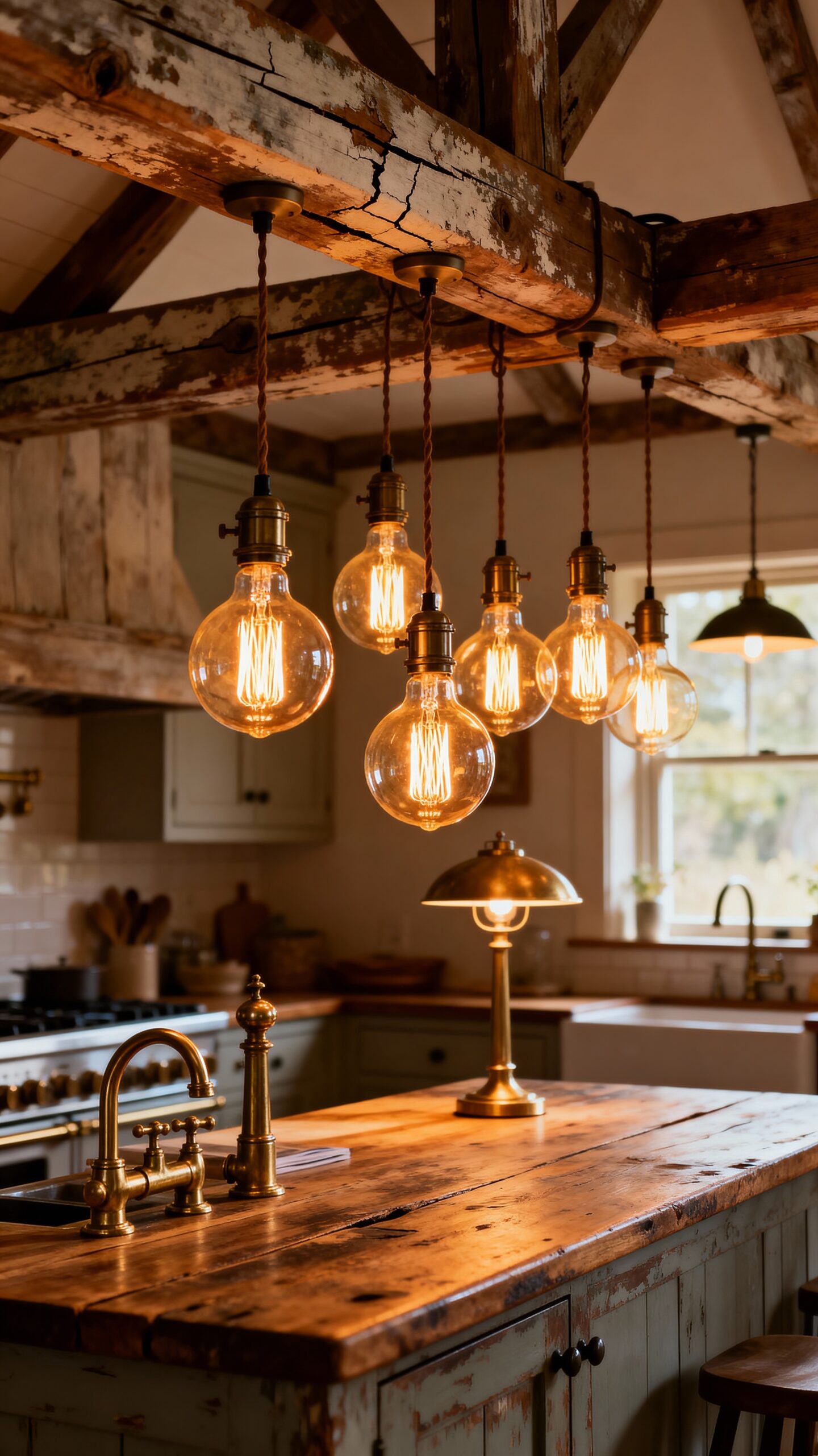 warm vintage industrial farmhouse