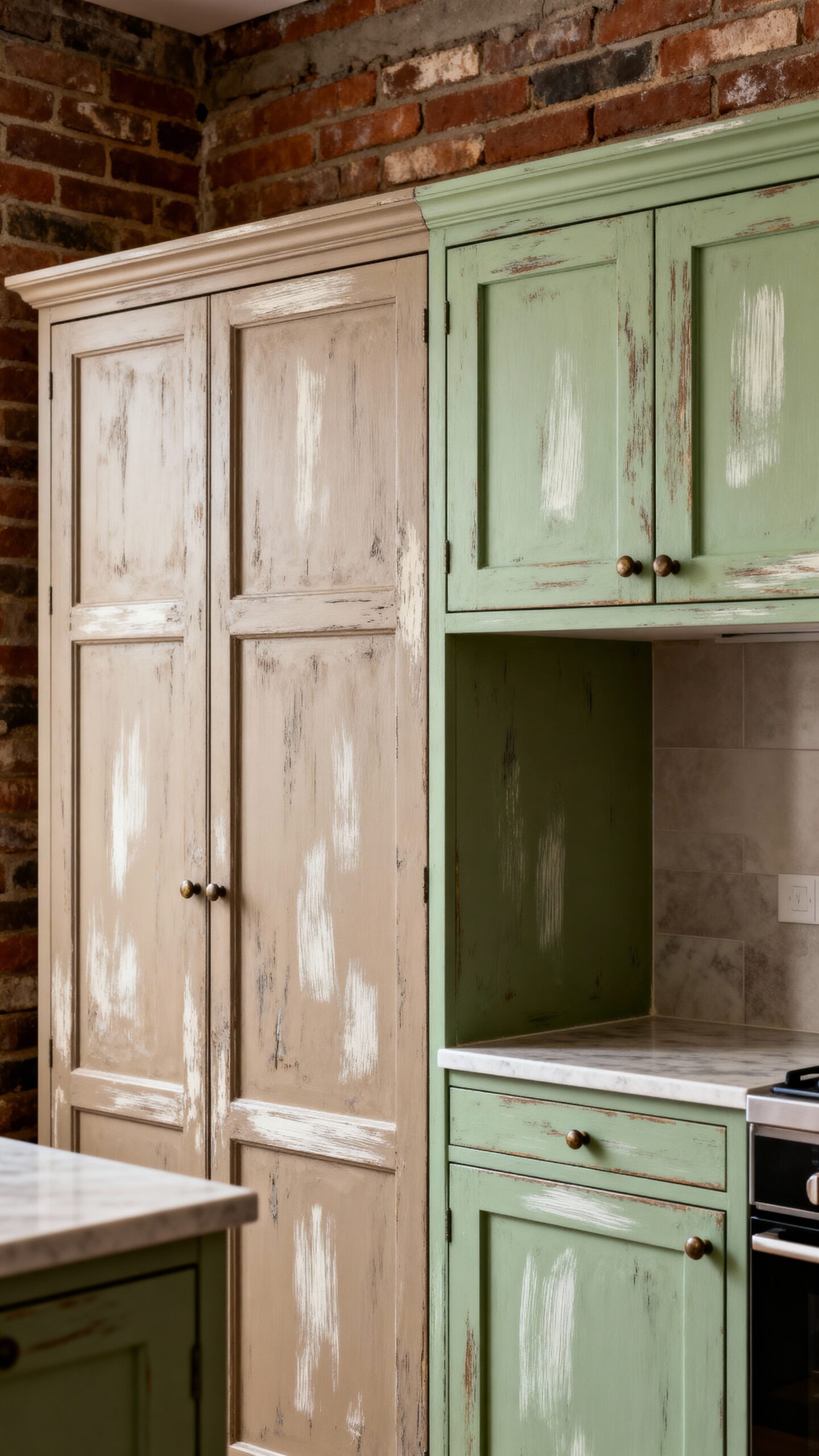 weathered muted authentic farmhouse