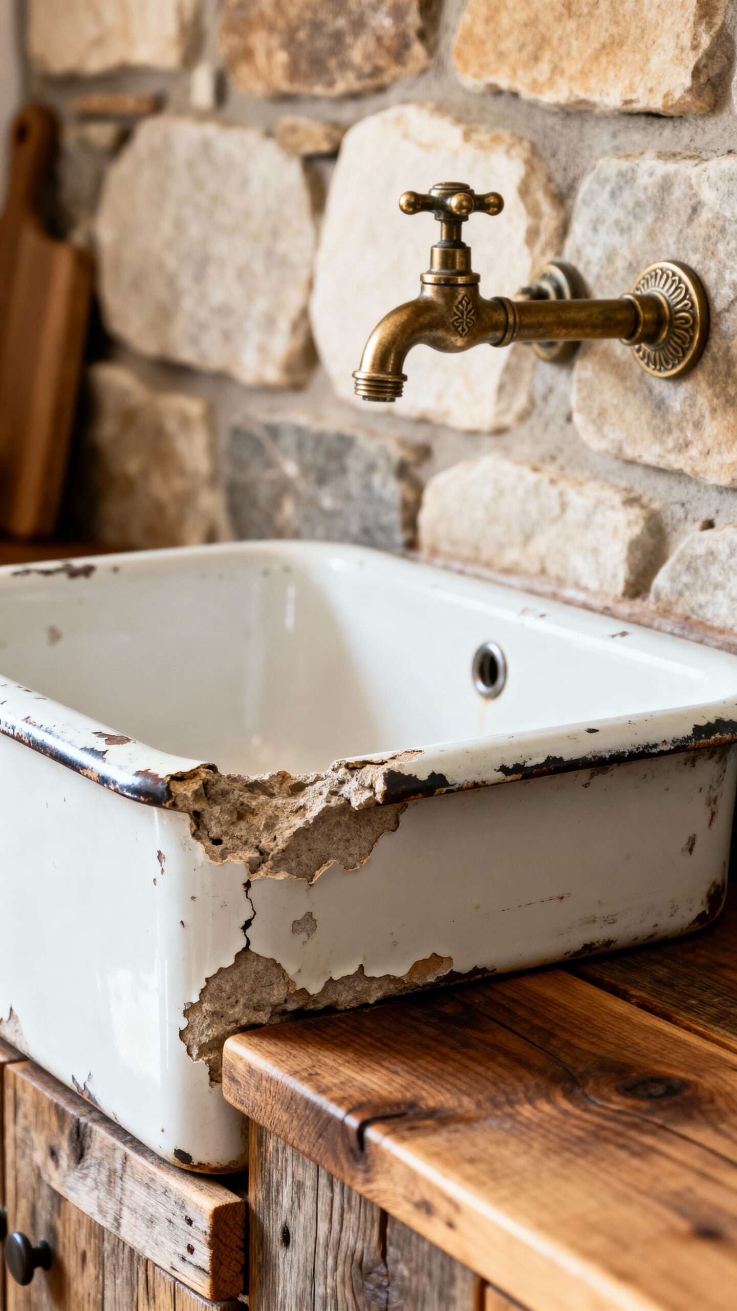 weathered vintage charm rustic kitchen centerpiece