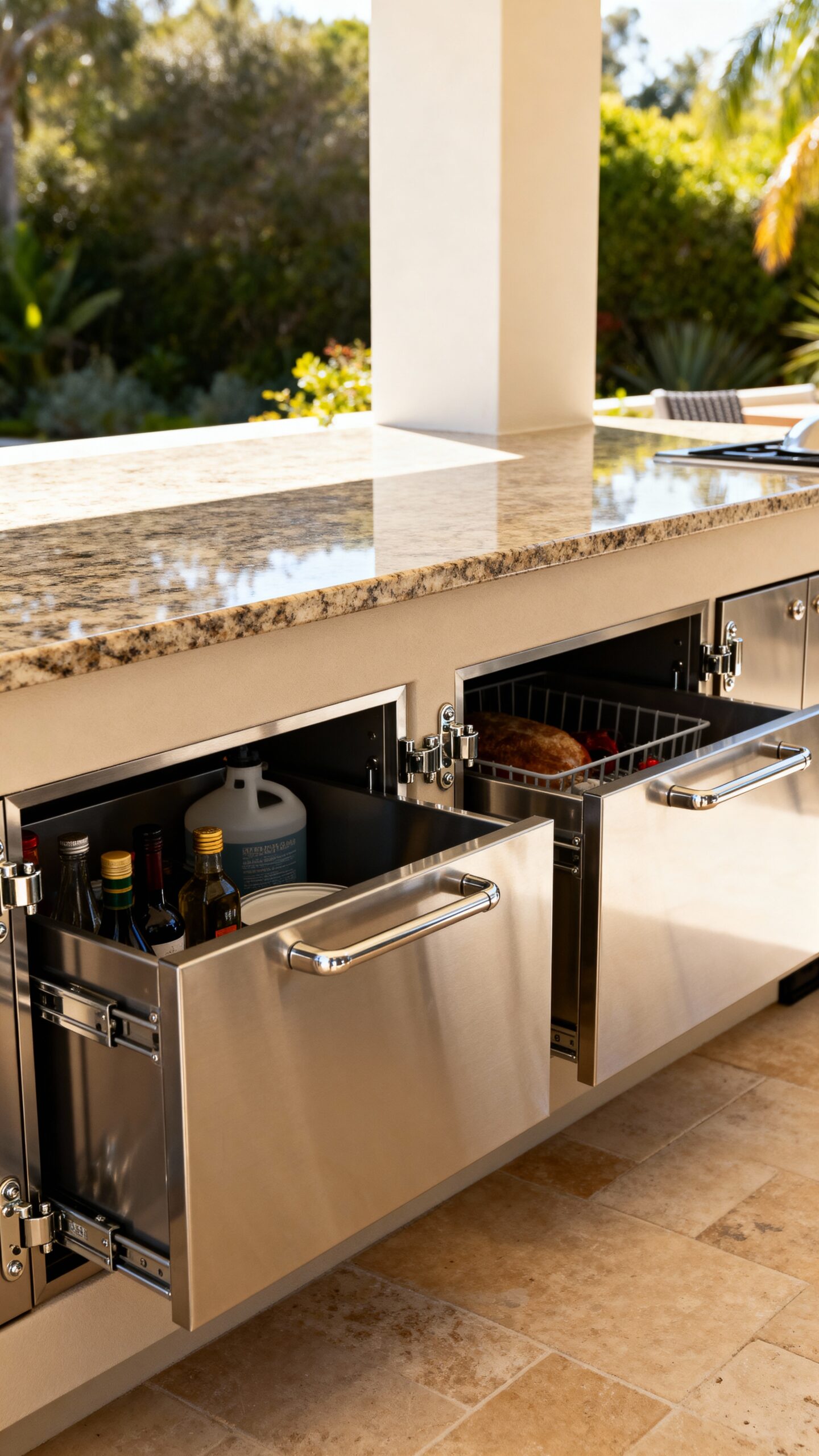 weatherproof marine grade sun resistant outdoor cabinets