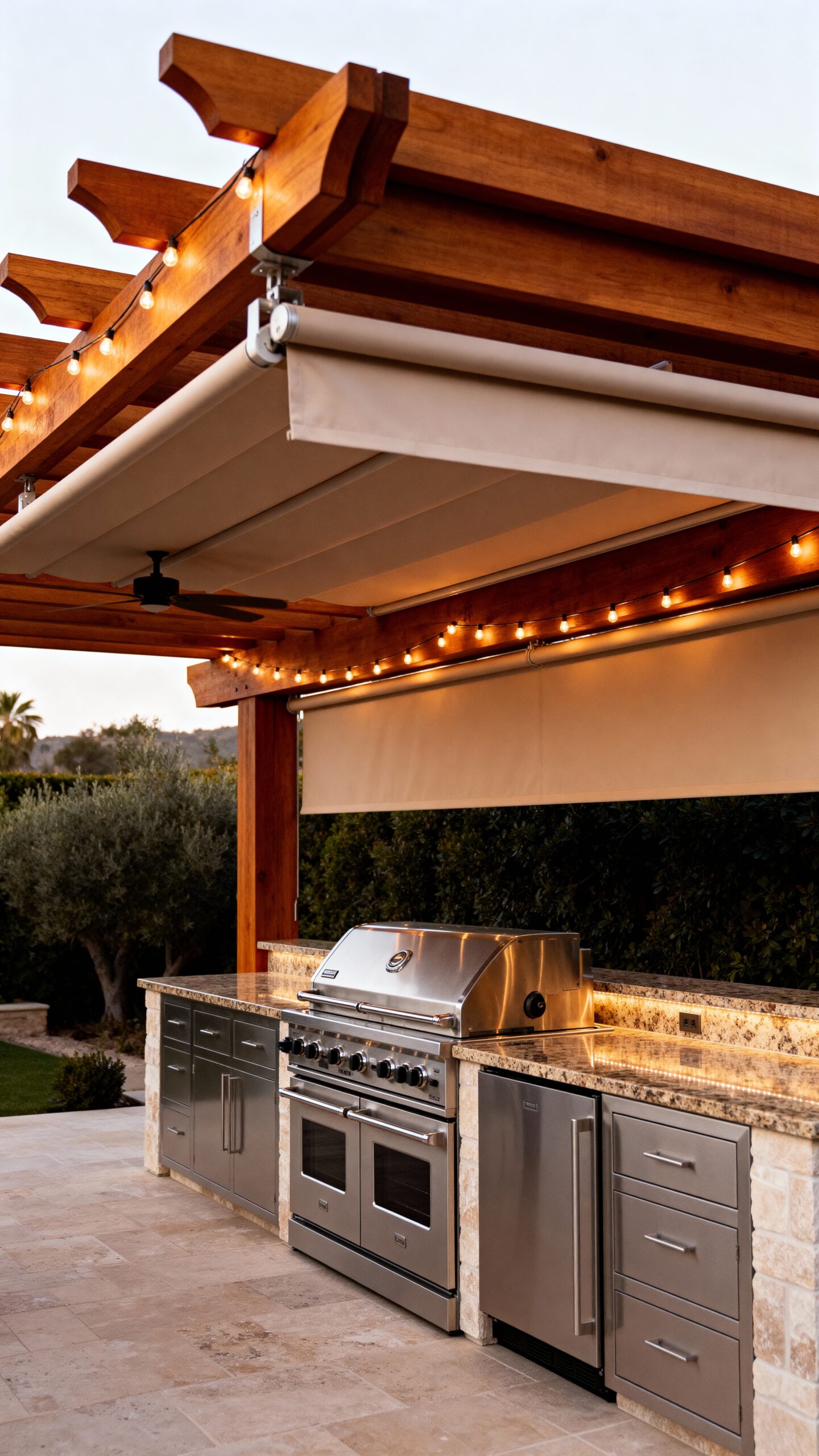 year round outdoor cooking sanctuary