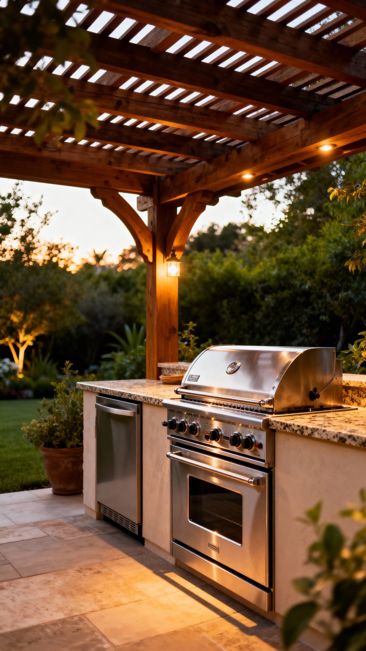 year round outdoor cooking sanctuary