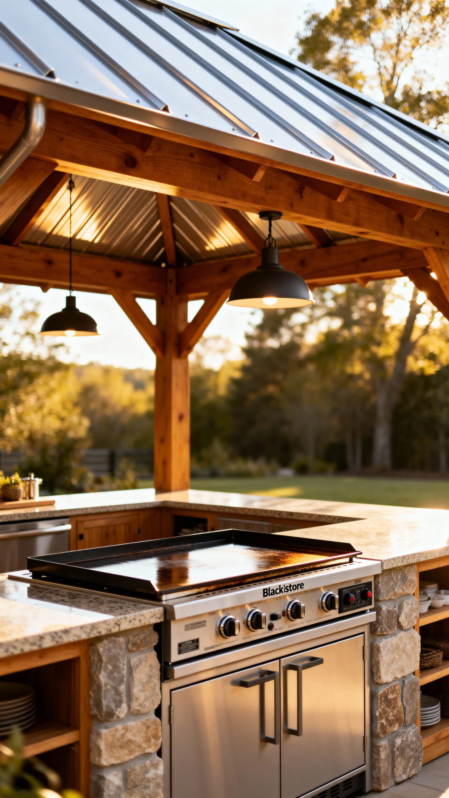 year round outdoor griddle cooking