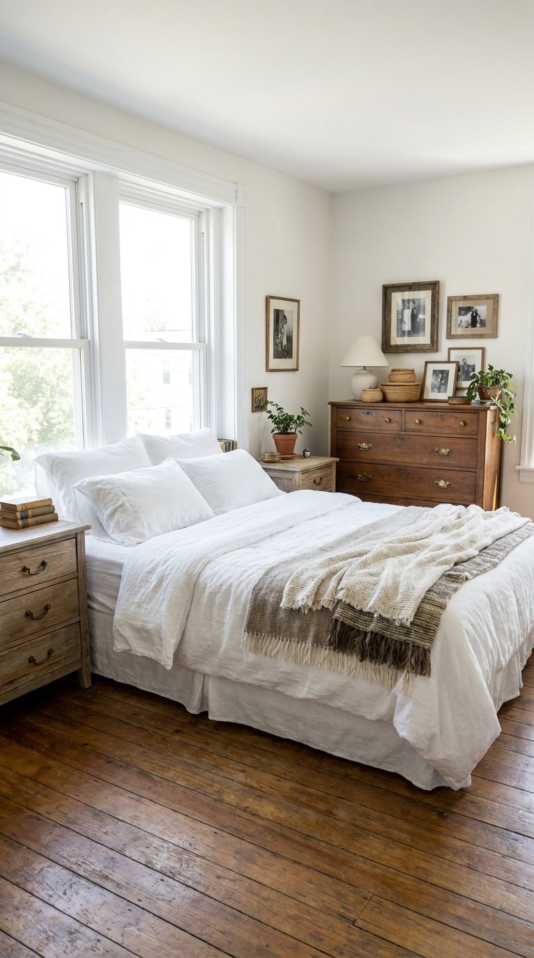 12 White and Brown Bedroom Ideas for a Natural Cozy Feel