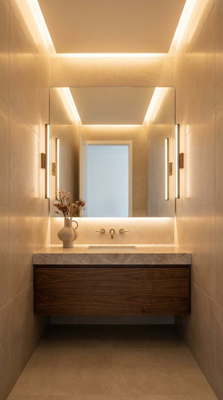 12 Narrow Half Bathroom Ideas That Maximize Every Inch