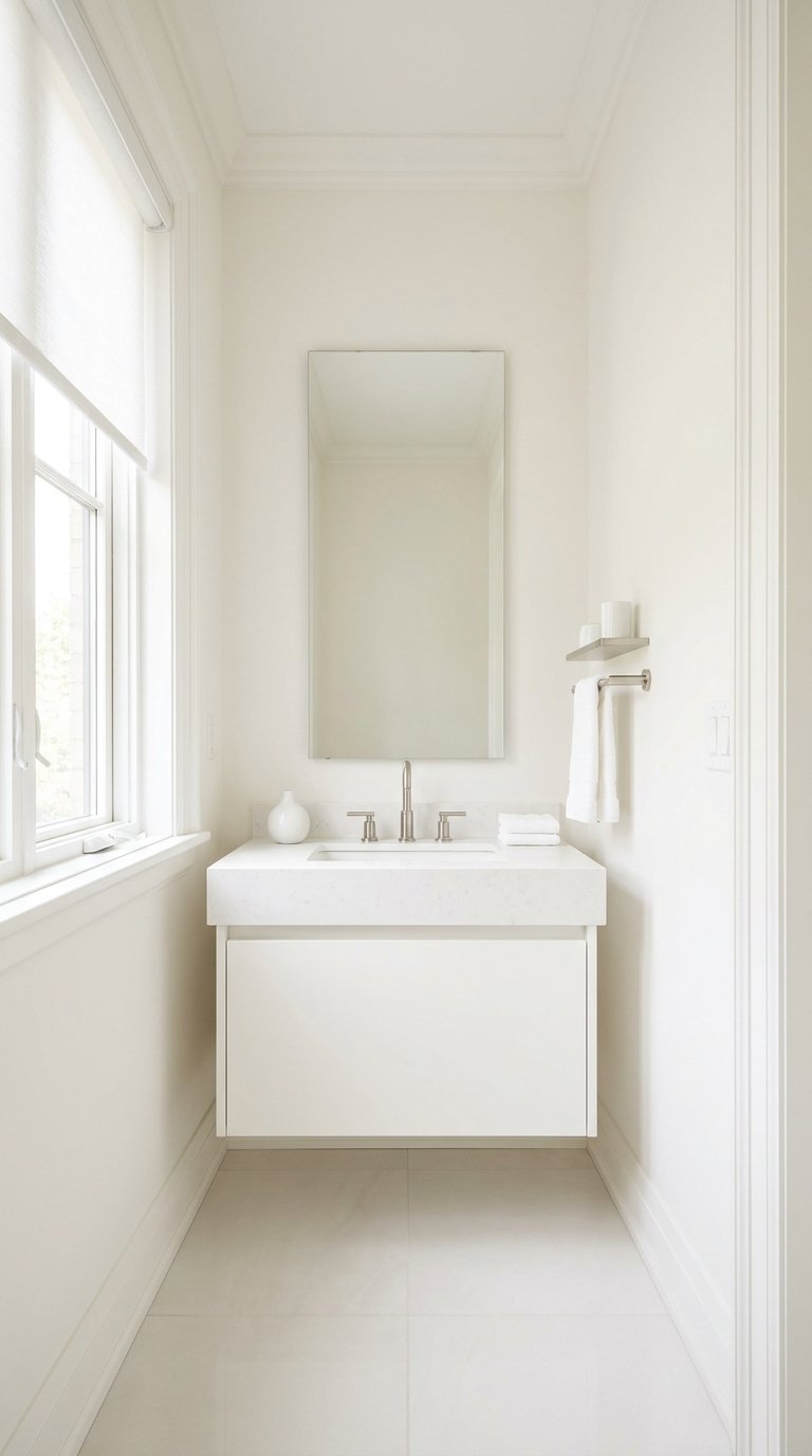 10 Bright White Half Bathroom Ideas for a Clean, Airy Feel