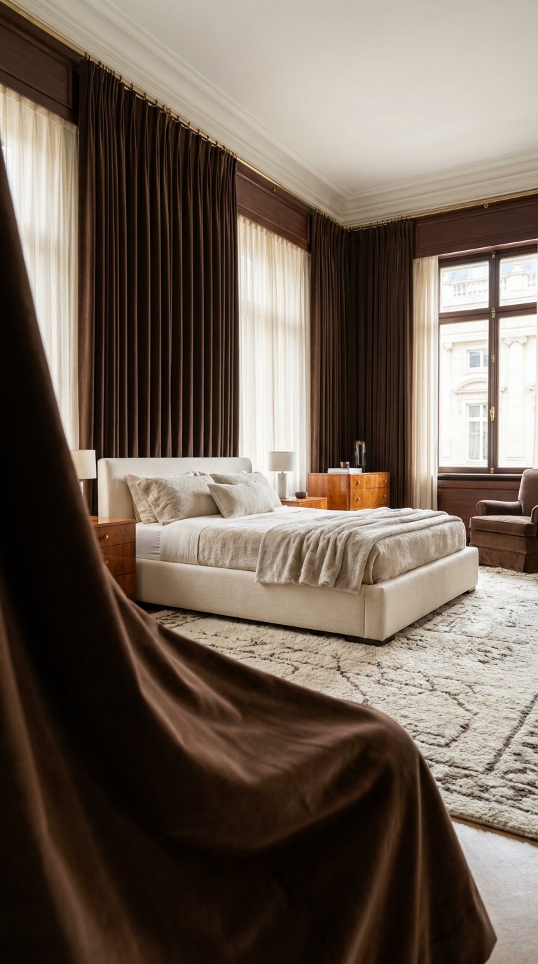 11 Dark Brown Bedroom Ideas That Feel Rich and Elegant