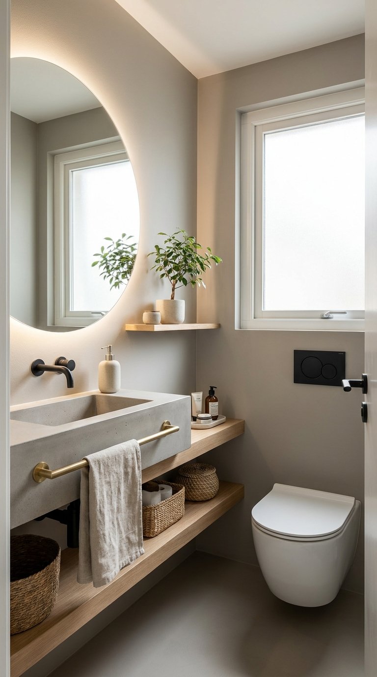 10 Compact Half Bathroom Sink Ideas That Blend Style and Function
