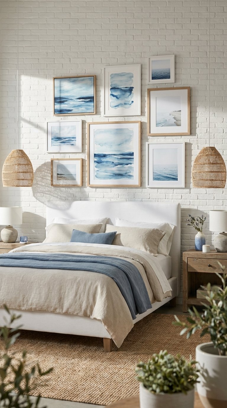 11 White and Blue Bedroom Ideas for a Calm Coastal Vibe
