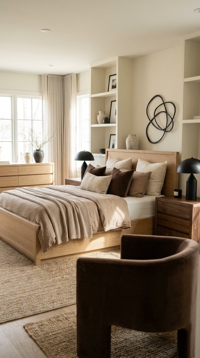 12 Light Brown Bedroom Ideas for a Warm and Cozy Look