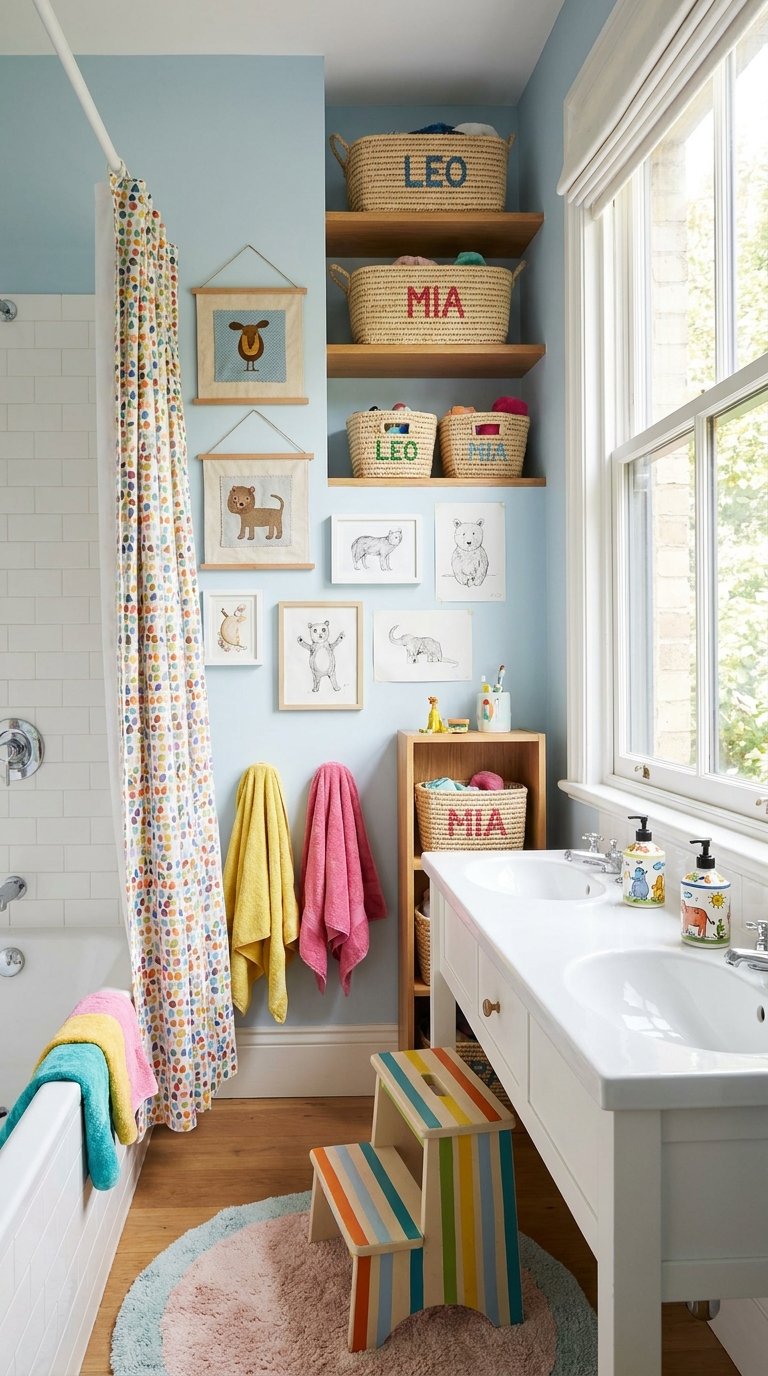 11 Adorable Kids Bathroom Ideas That Make Bath Time Fun