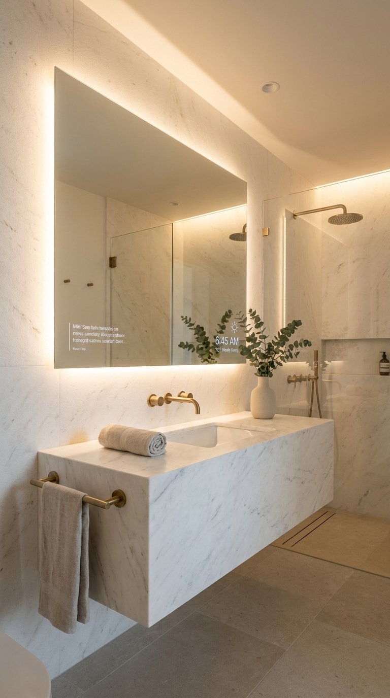 11 Stylish Guest Bathroom Mirror Ideas That Open Up the Space