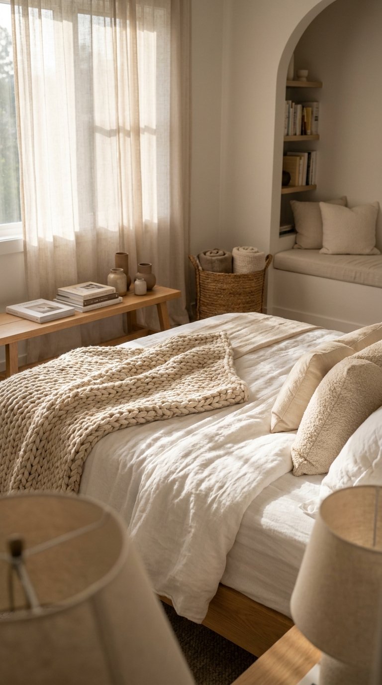 12 White and Beige Bedroom Ideas That Feel Warm and Minimal