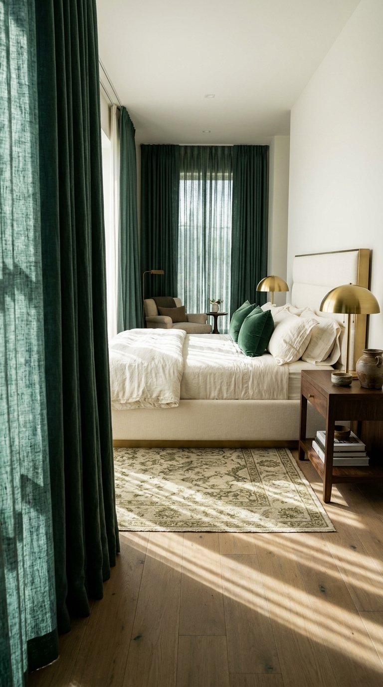 10 Green and Gold Bedroom Ideas That Feel Luxurious
